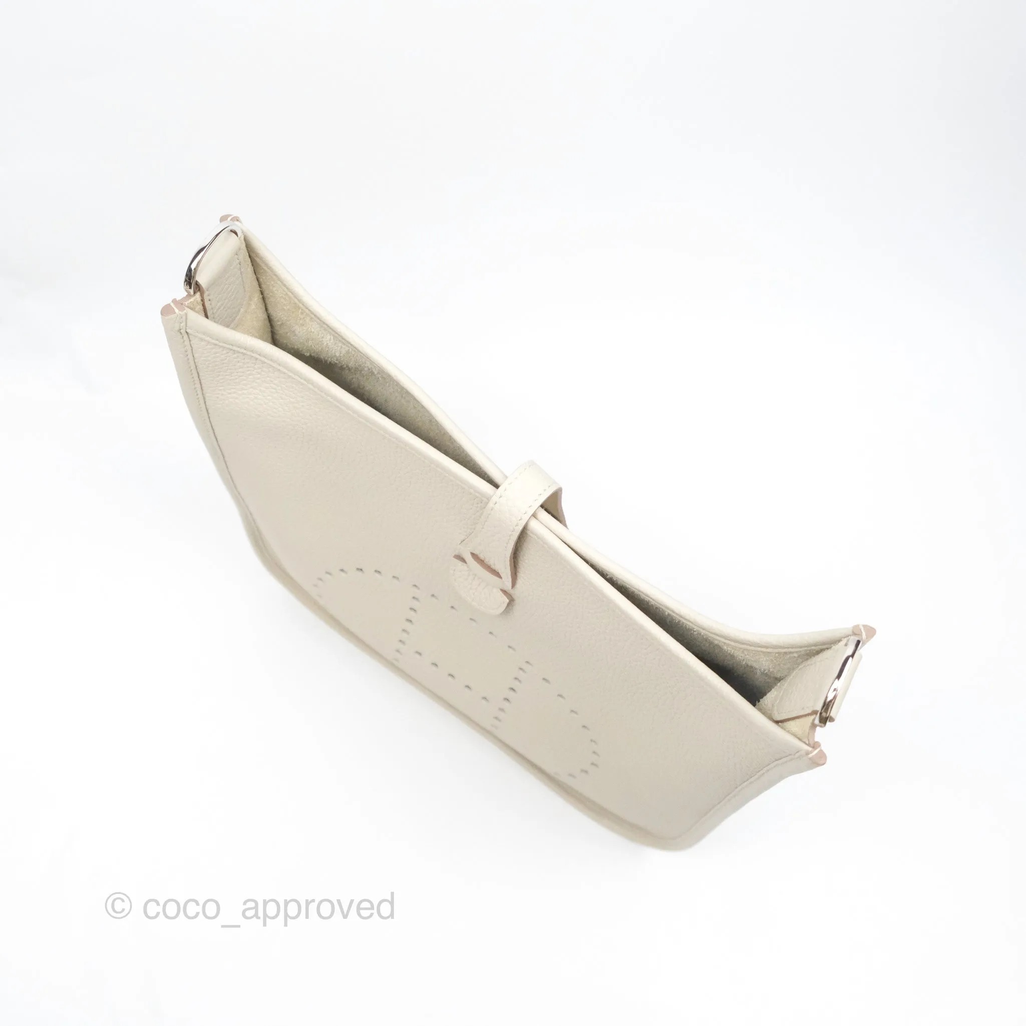 Hermes Evelyne III 29 Beton Clemence Palladium Hardware