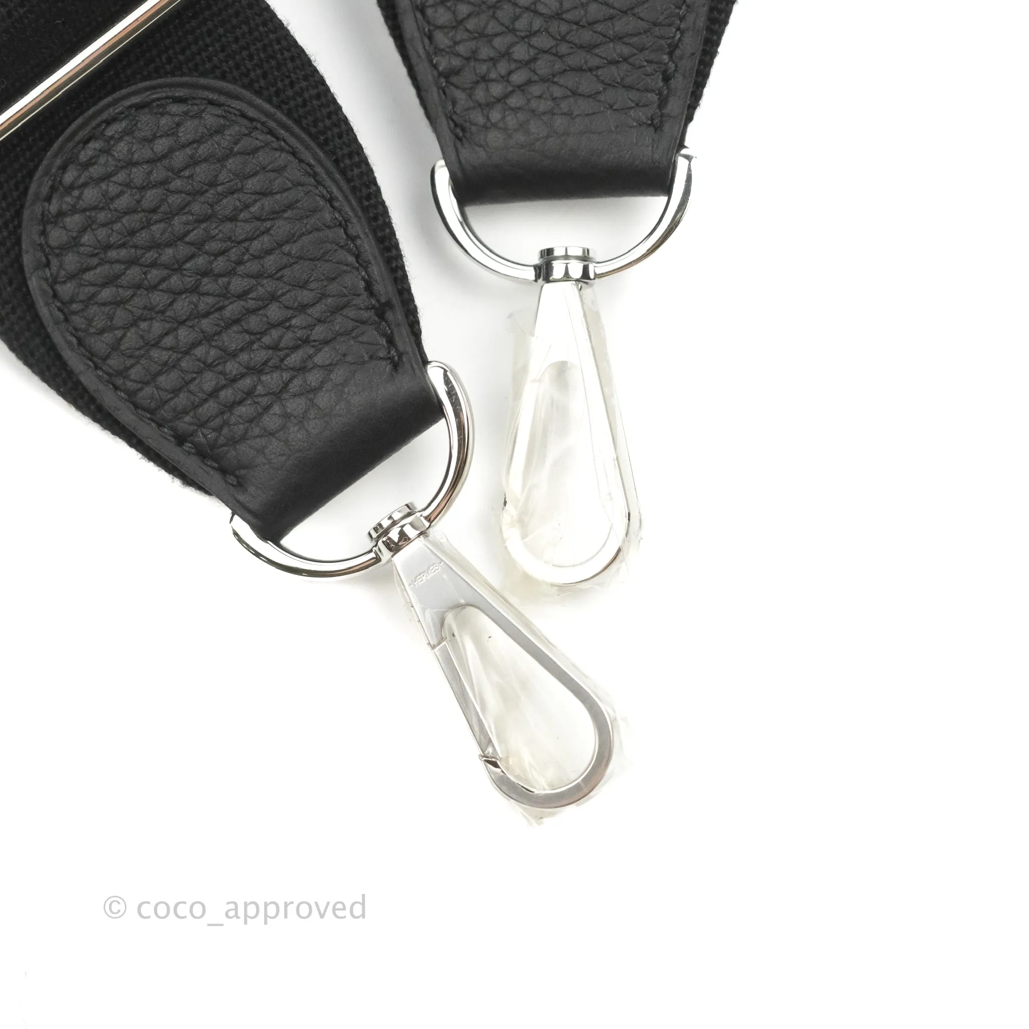 Hermes Evelyne III 29 Black Clemence Silver Hardware
