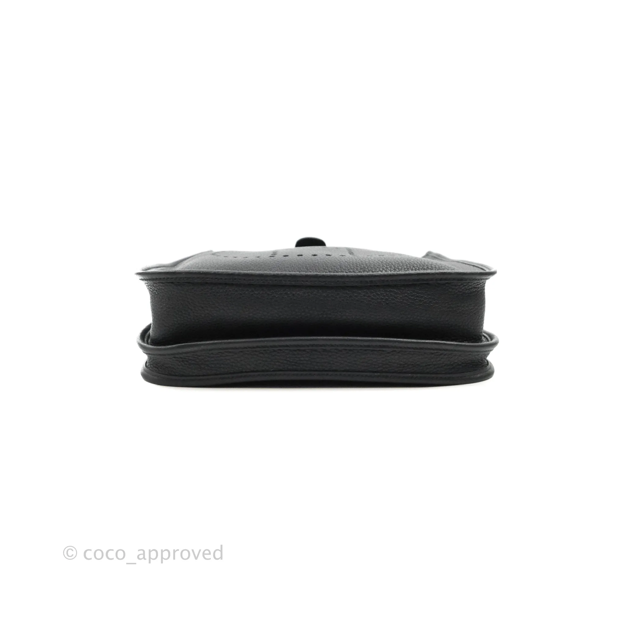 Hermes Evelyne III 29 Black Clemence Silver Hardware