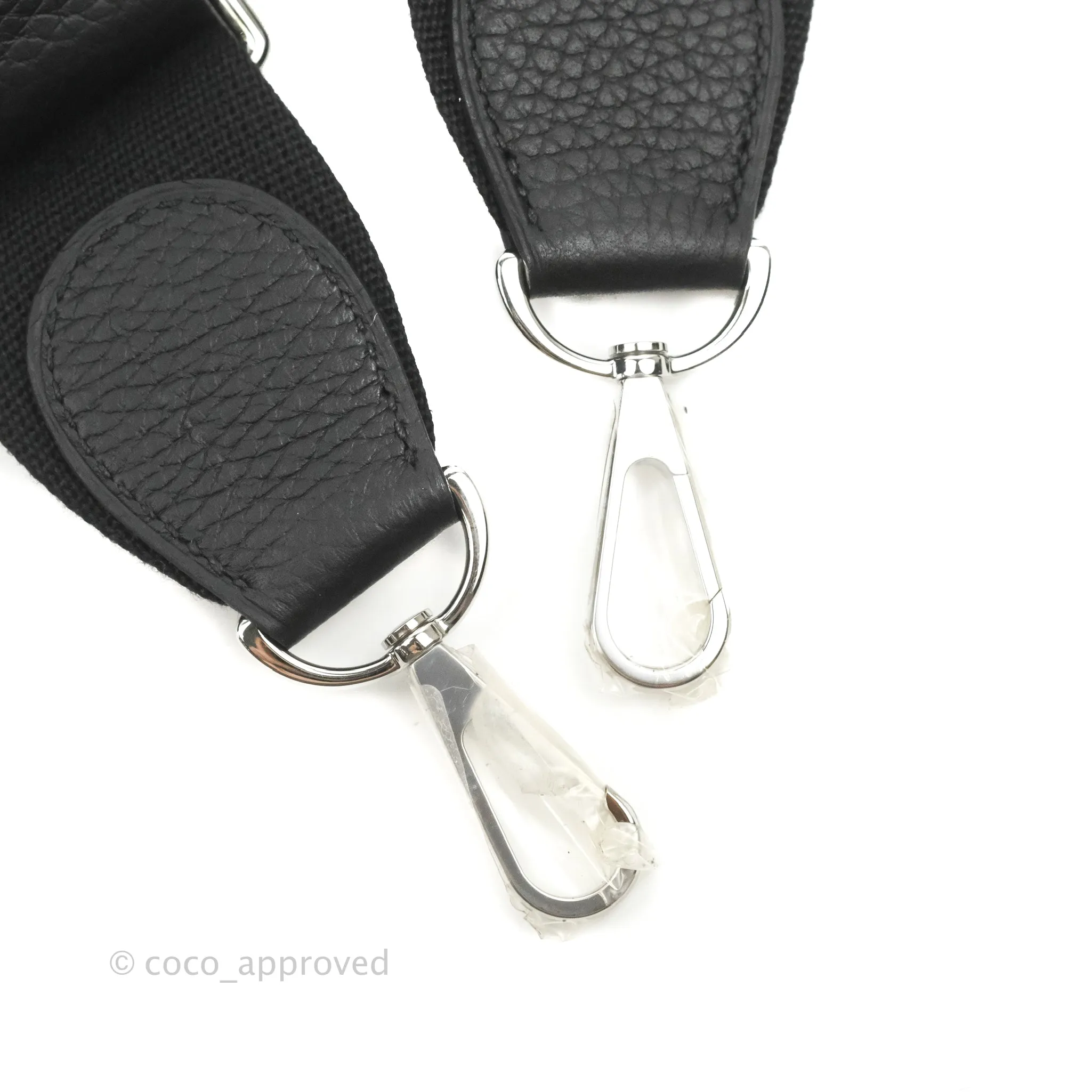 Hermes Evelyne III 29 Black Clemence Silver Hardware