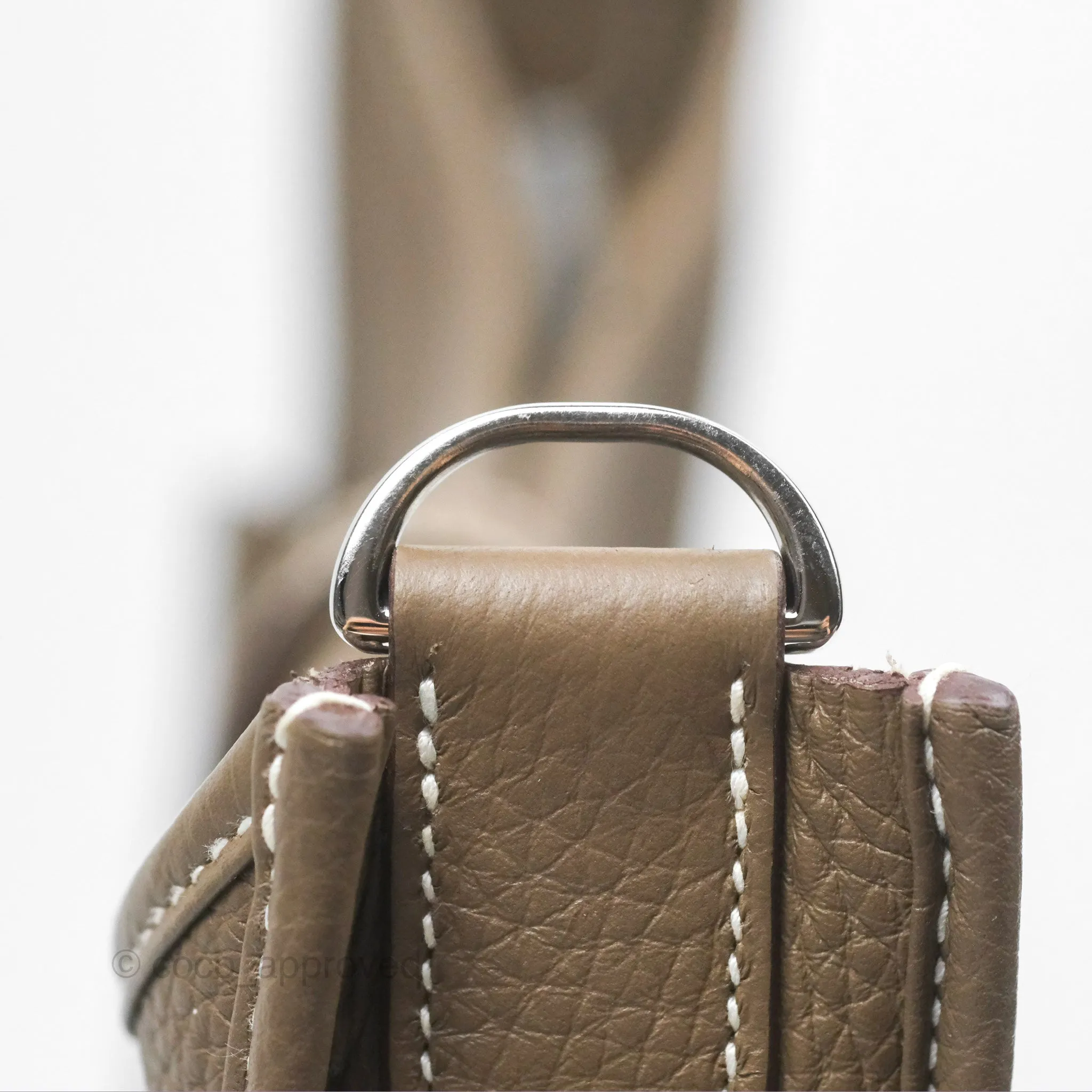 Hermes Evelyne III 29 Etoupe 18 Clemence Palladium Hardware