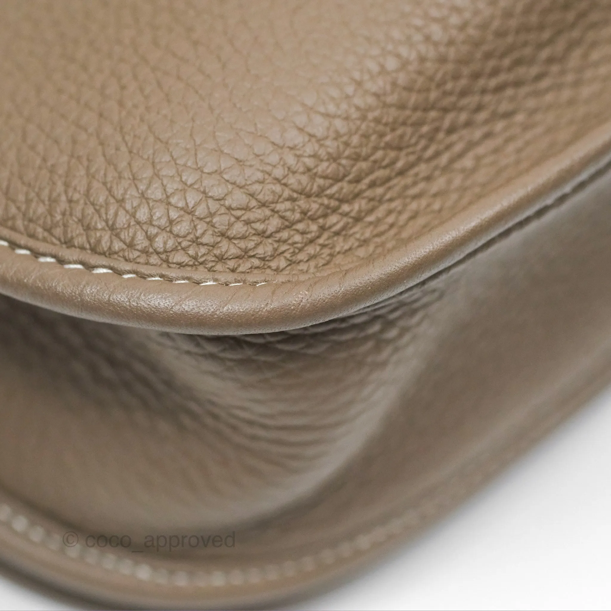 Hermes Evelyne III 29 Etoupe 18 Clemence Palladium Hardware