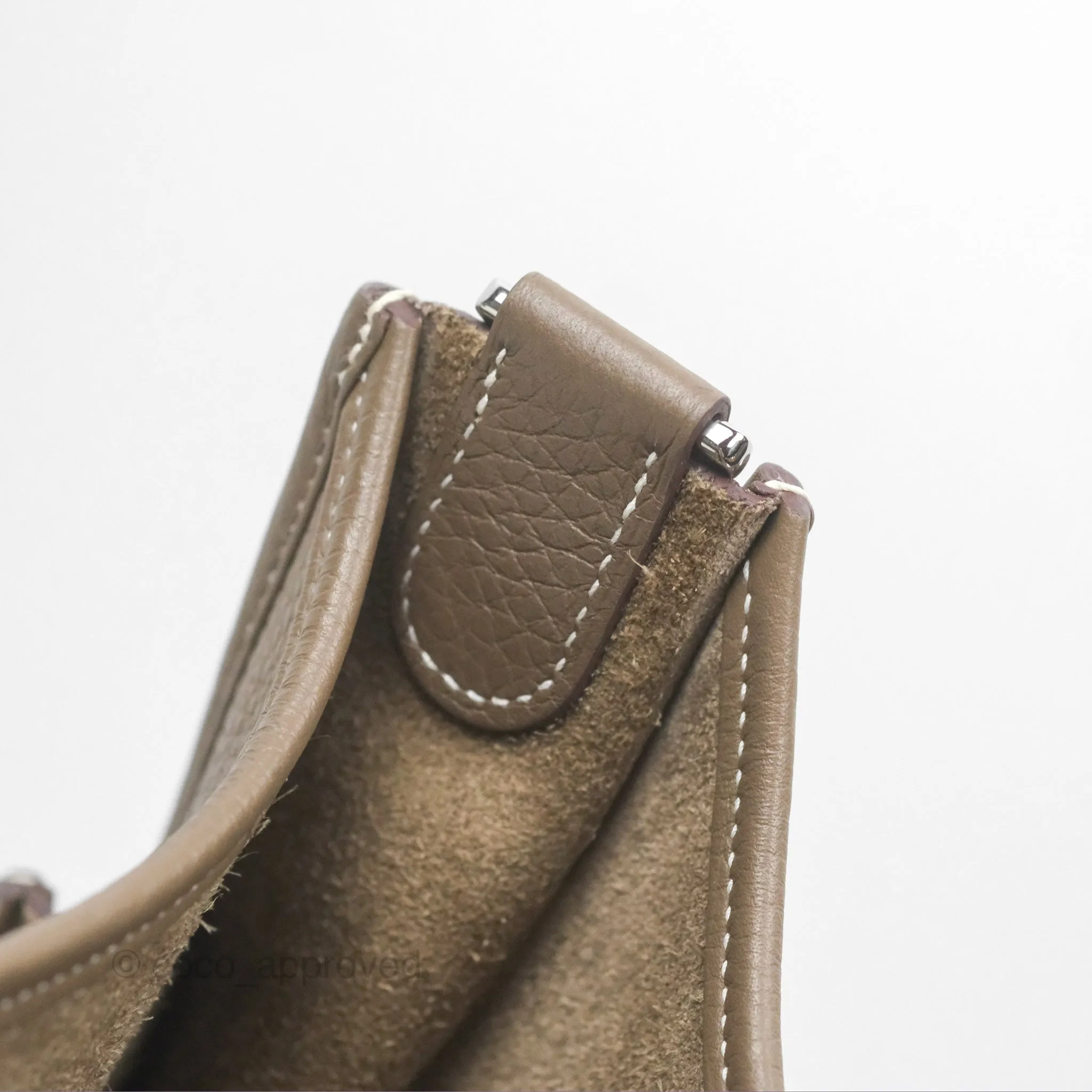 Hermes Evelyne III 29 Etoupe 18 Clemence Palladium Hardware