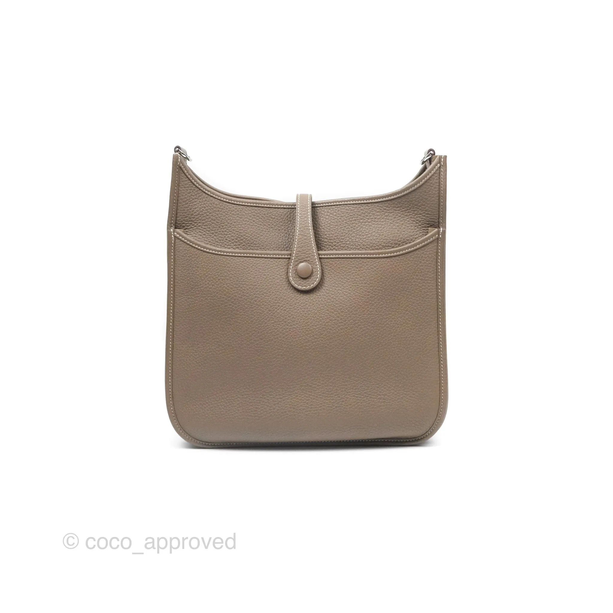 Hermes Evelyne III 29 Etoupe 18 Clemence Palladium Hardware