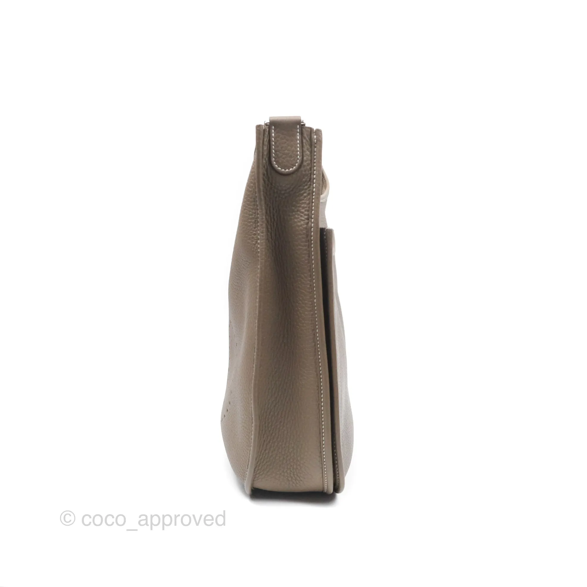 Hermes Evelyne III 29 Etoupe 18 Clemence Palladium Hardware
