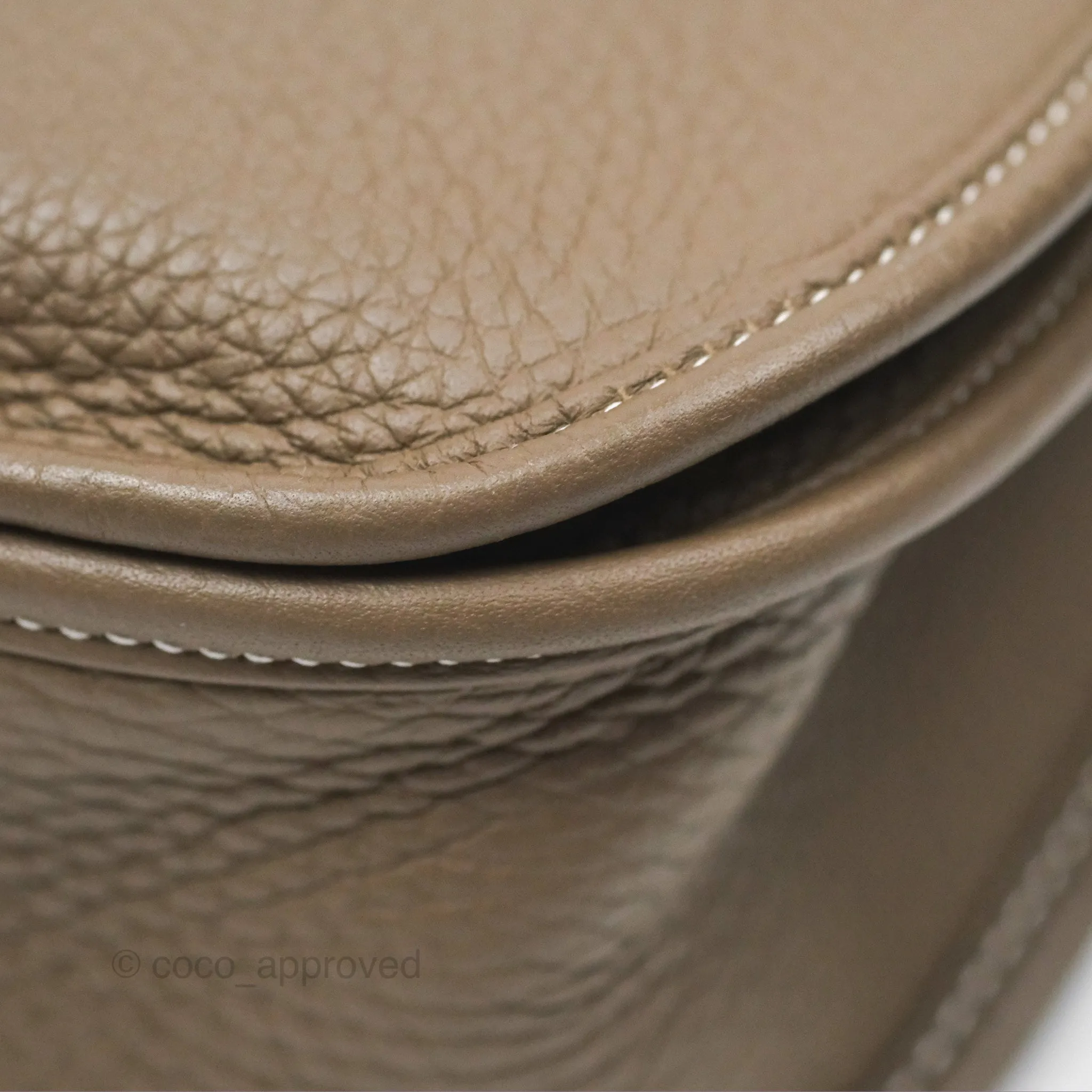 Hermes Evelyne III 29 Etoupe 18 Clemence Palladium Hardware