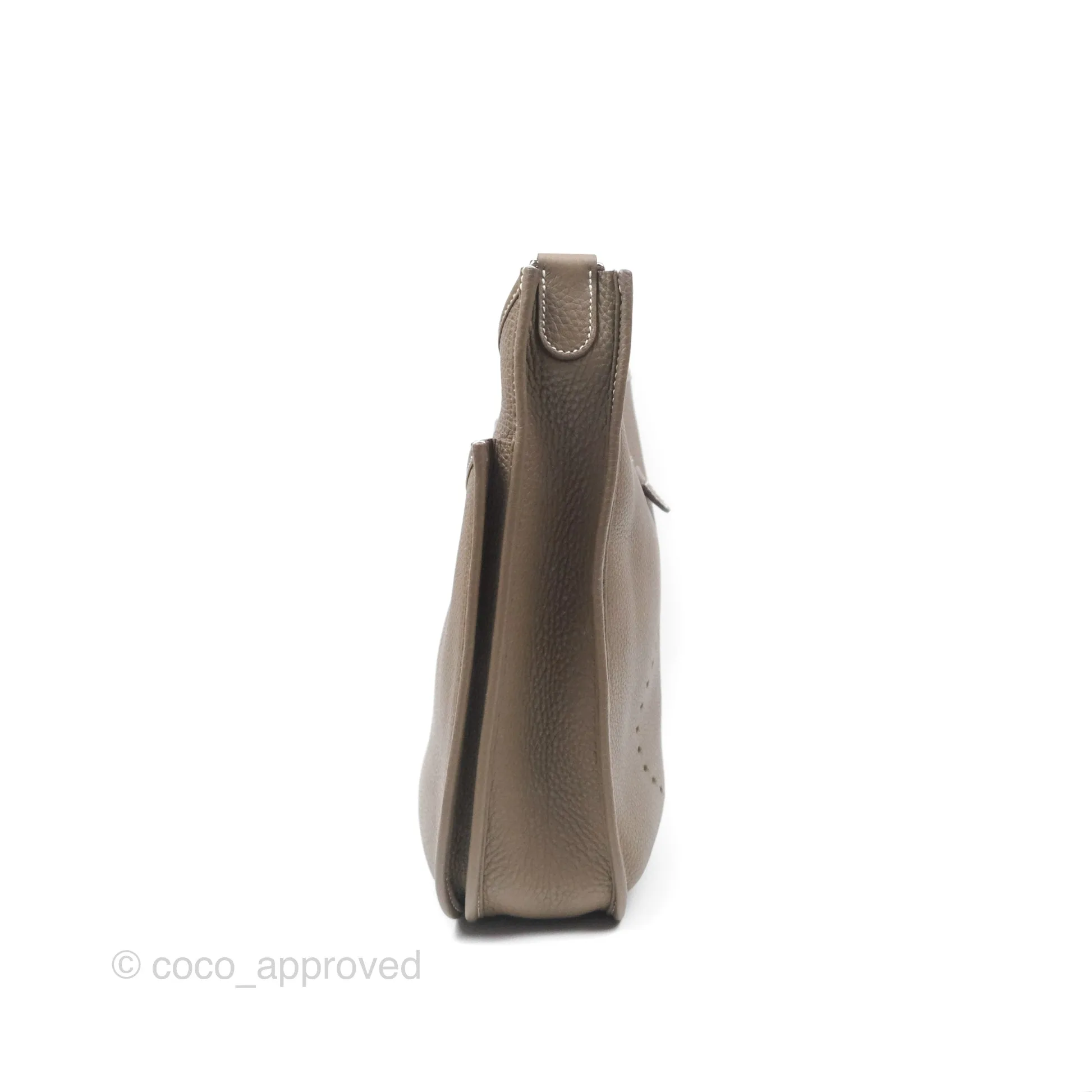 Hermes Evelyne III 29 Etoupe 18 Clemence Palladium Hardware