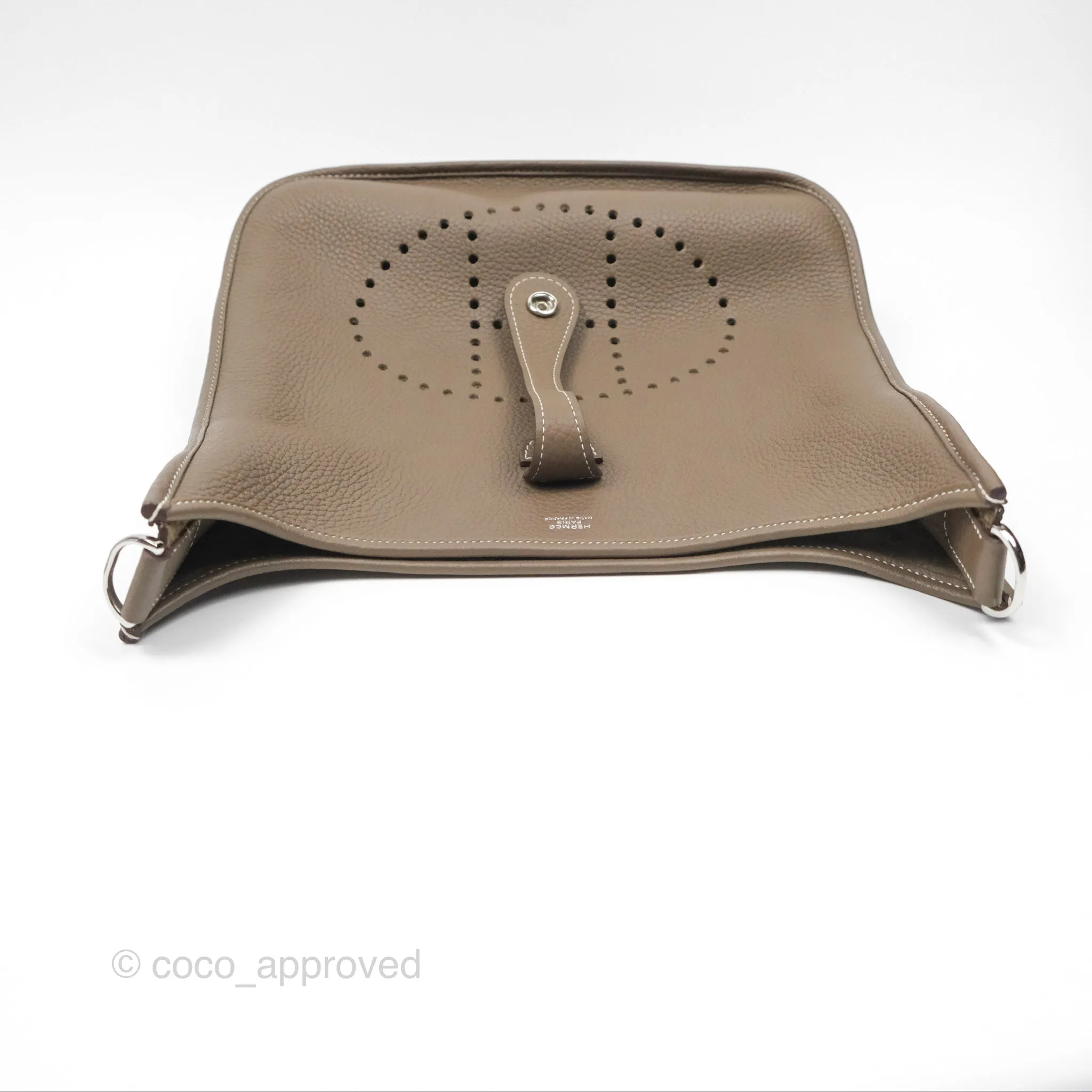 Hermes Evelyne III 29 Etoupe 18 Clemence Palladium Hardware