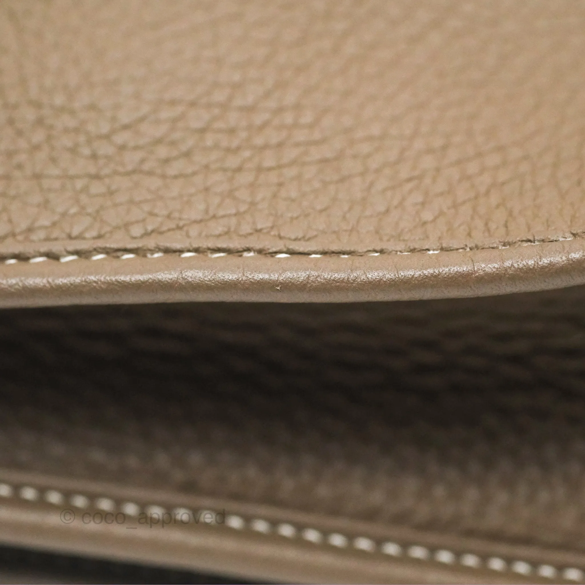 Hermes Evelyne III 29 Etoupe 18 Clemence Palladium Hardware
