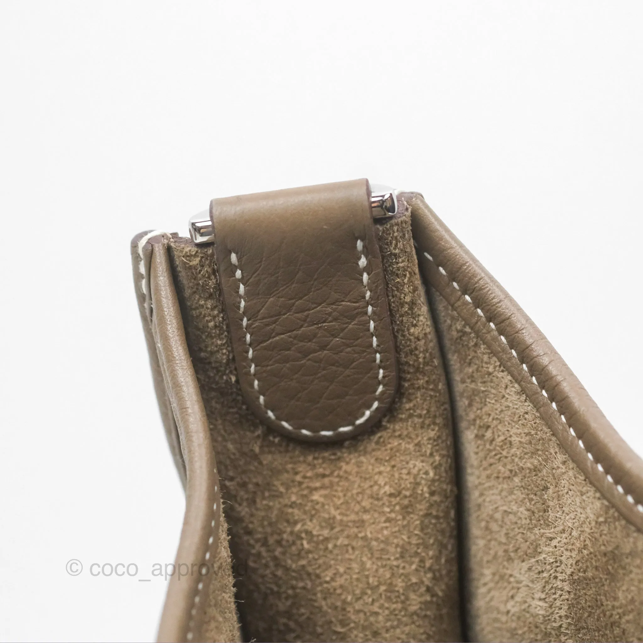 Hermes Evelyne III 29 Etoupe 18 Clemence Palladium Hardware