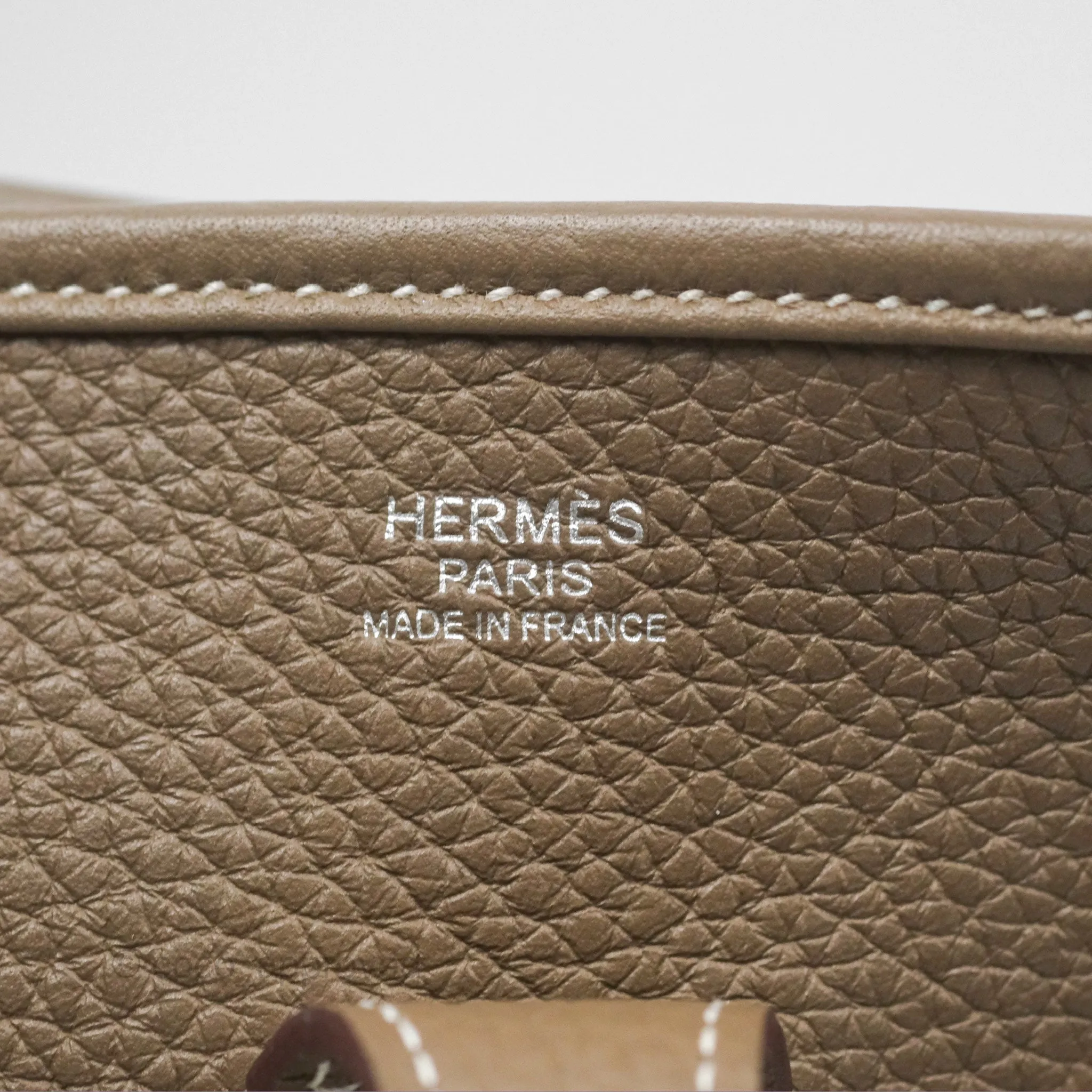 Hermes Evelyne III 29 Etoupe 18 Clemence Palladium Hardware