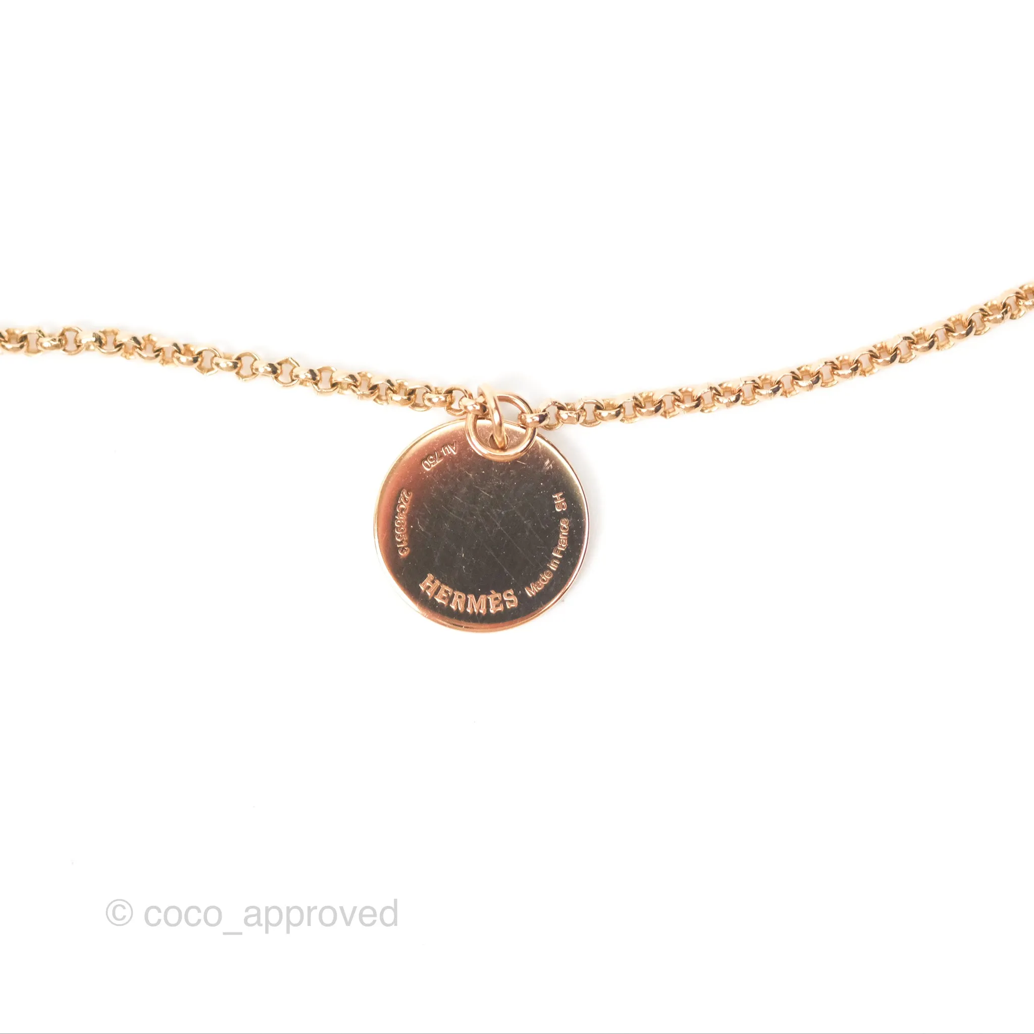 Hermes Ex-Libris Bracelet Rose Gold