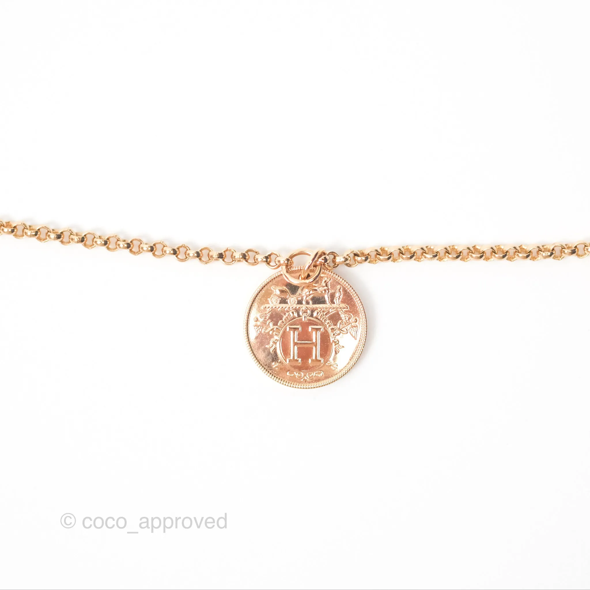Hermes Ex-Libris Bracelet Rose Gold