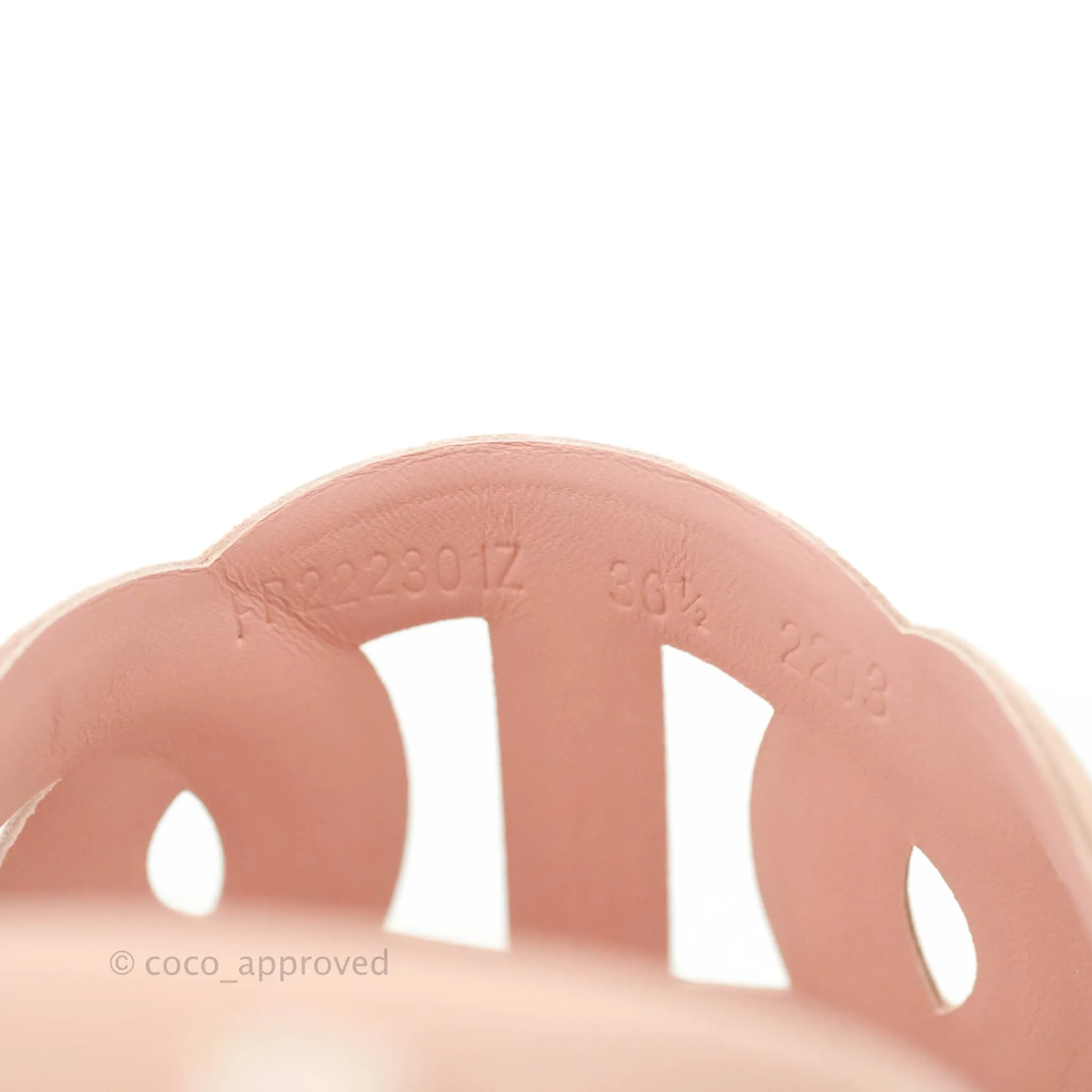 Hermes Extra Sandal Rose Opaline Size 36.5