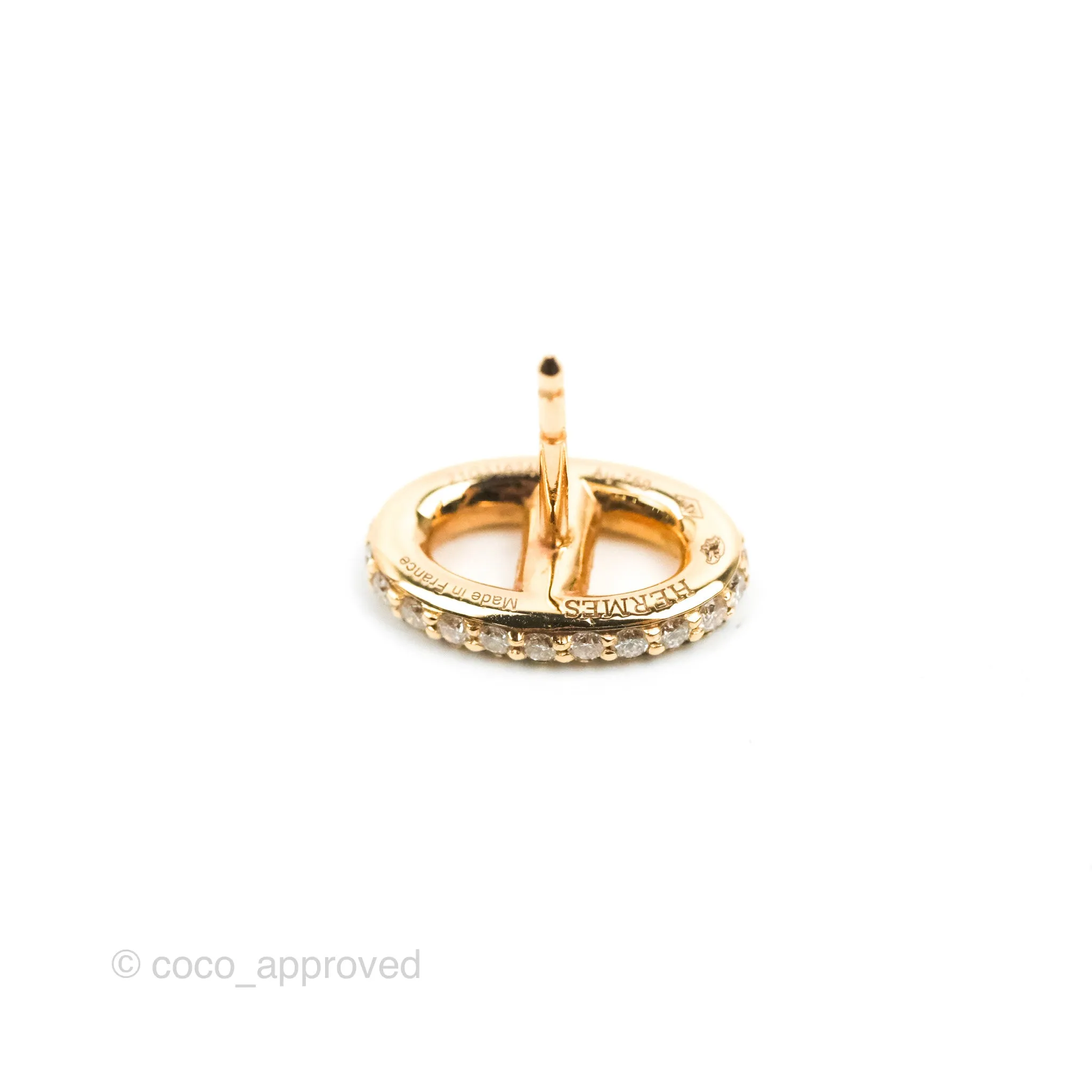 Hermes Farandole Diamonds Earrings Rose Gold