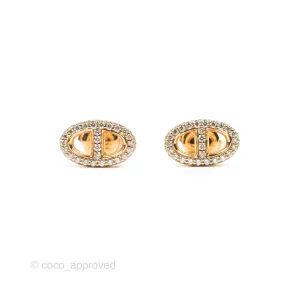 Hermes Farandole Diamonds Earrings Rose Gold