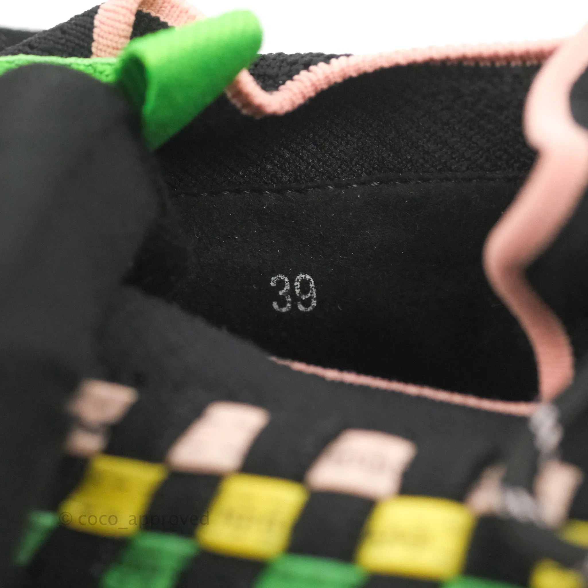 Hermes Flex Maille Bolduc Sneakers Multicolore Noir Size 39