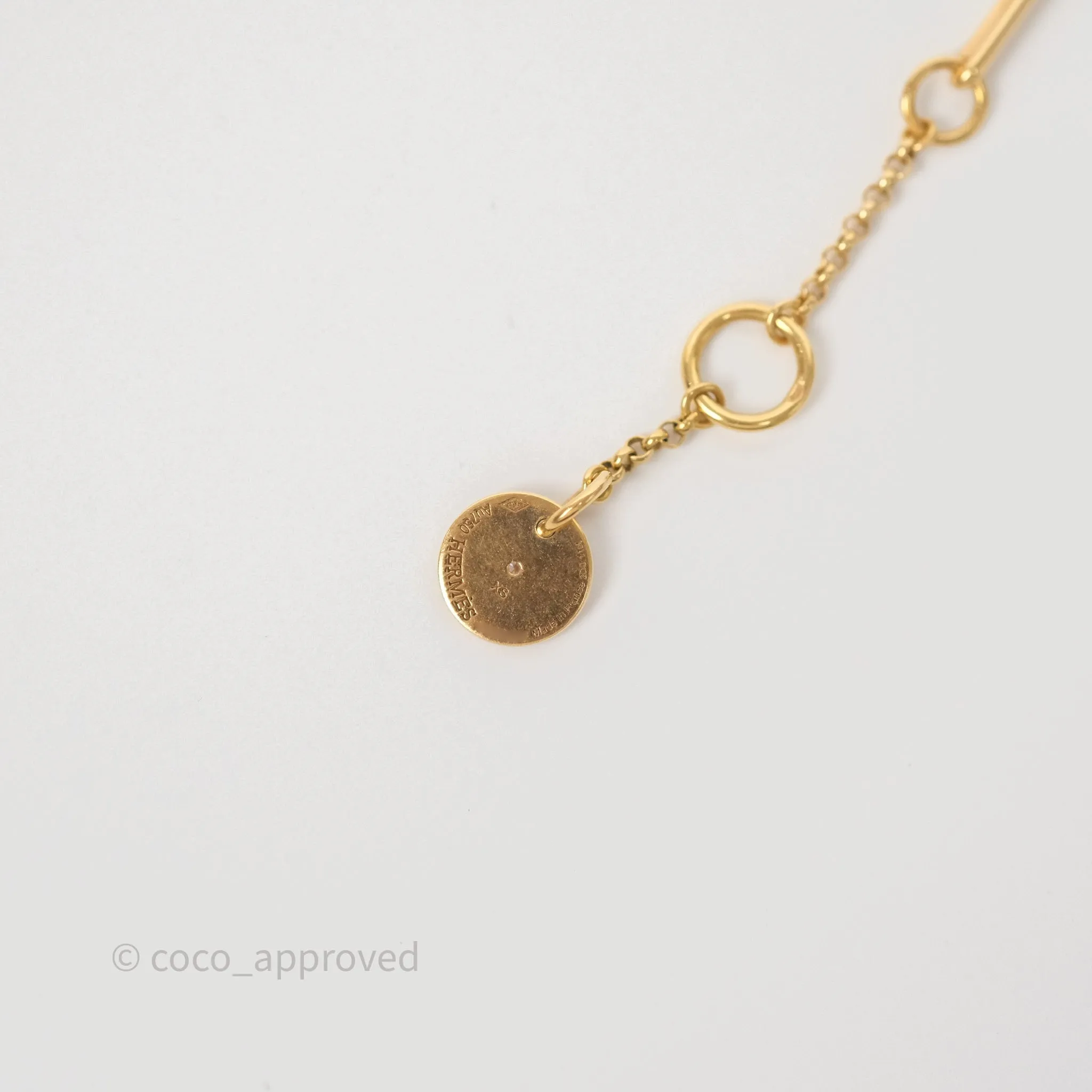 Hermes Gambade Bracelet Diamond 18K Rose Gold