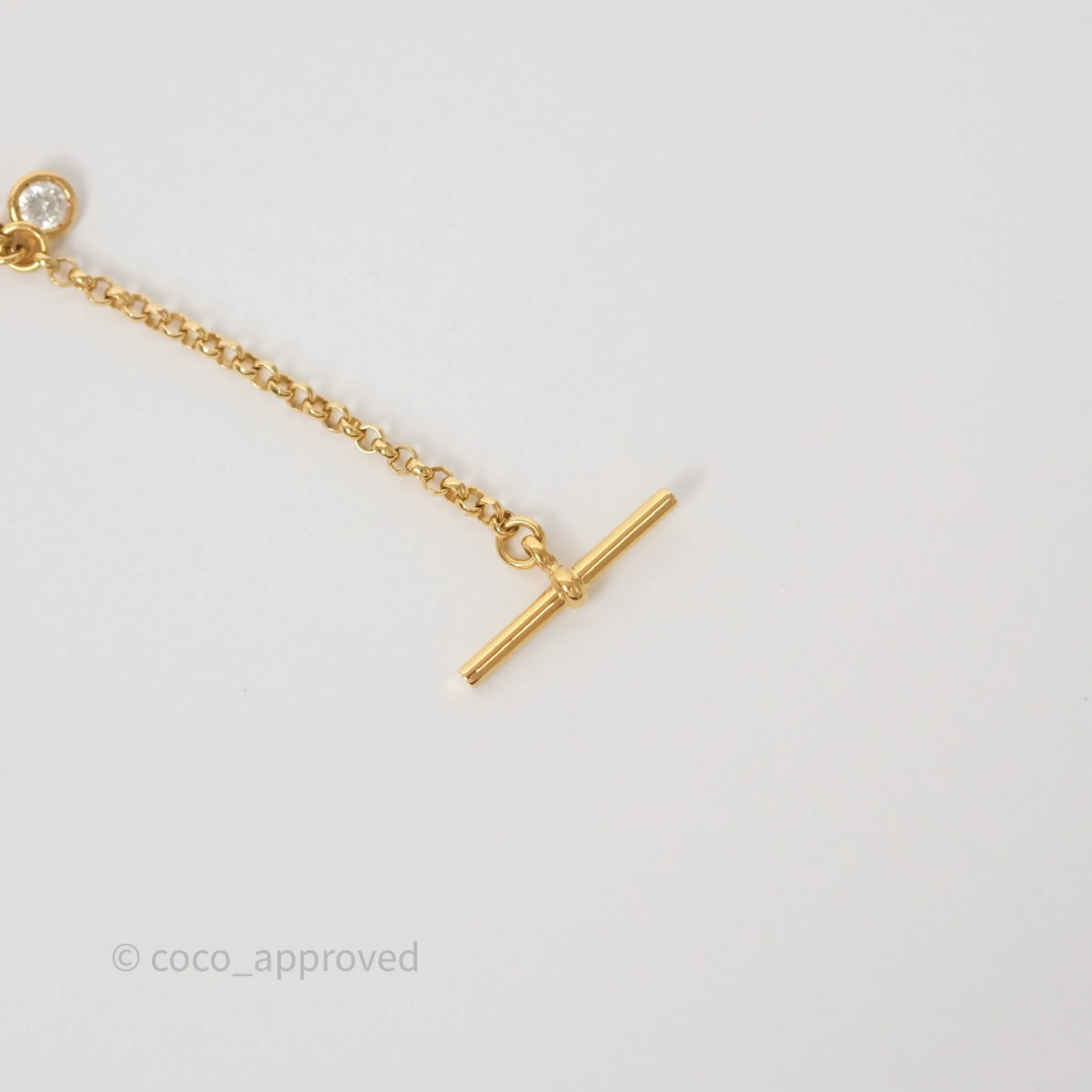 Hermes Gambade Bracelet Diamond 18K Rose Gold