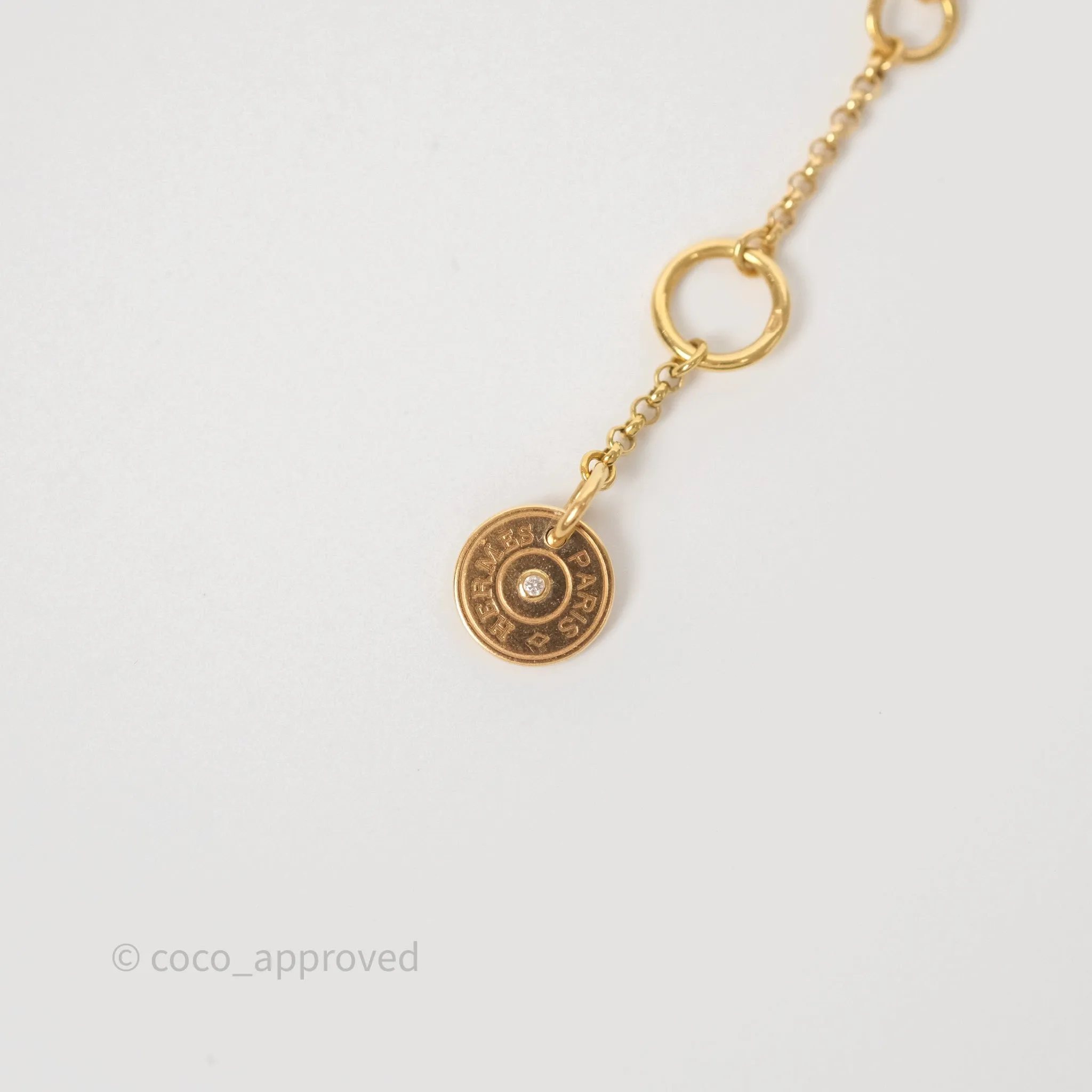 Hermes Gambade Bracelet Diamond 18K Rose Gold
