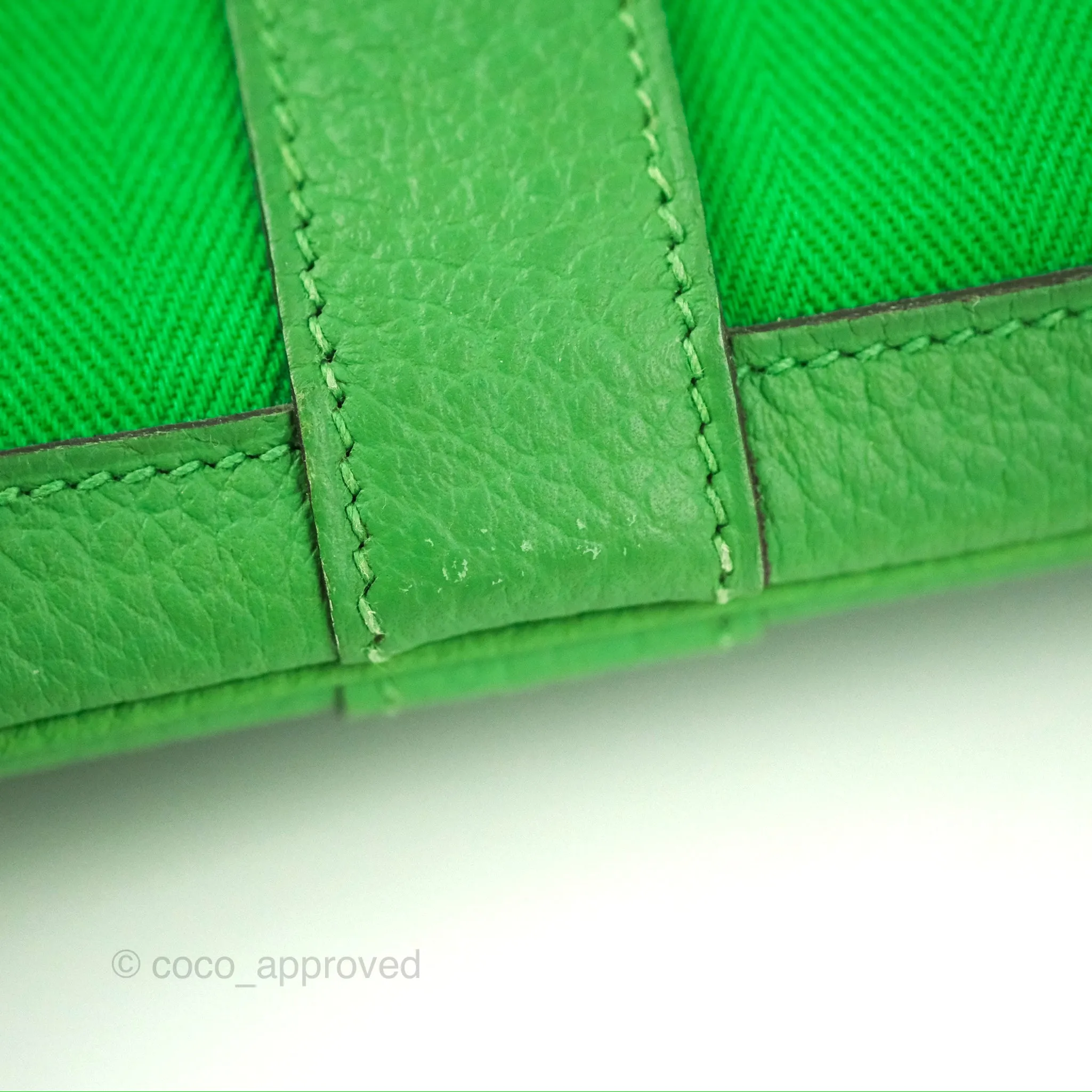 Hermes Garden Party 30 Bamboo Negonda Canvas