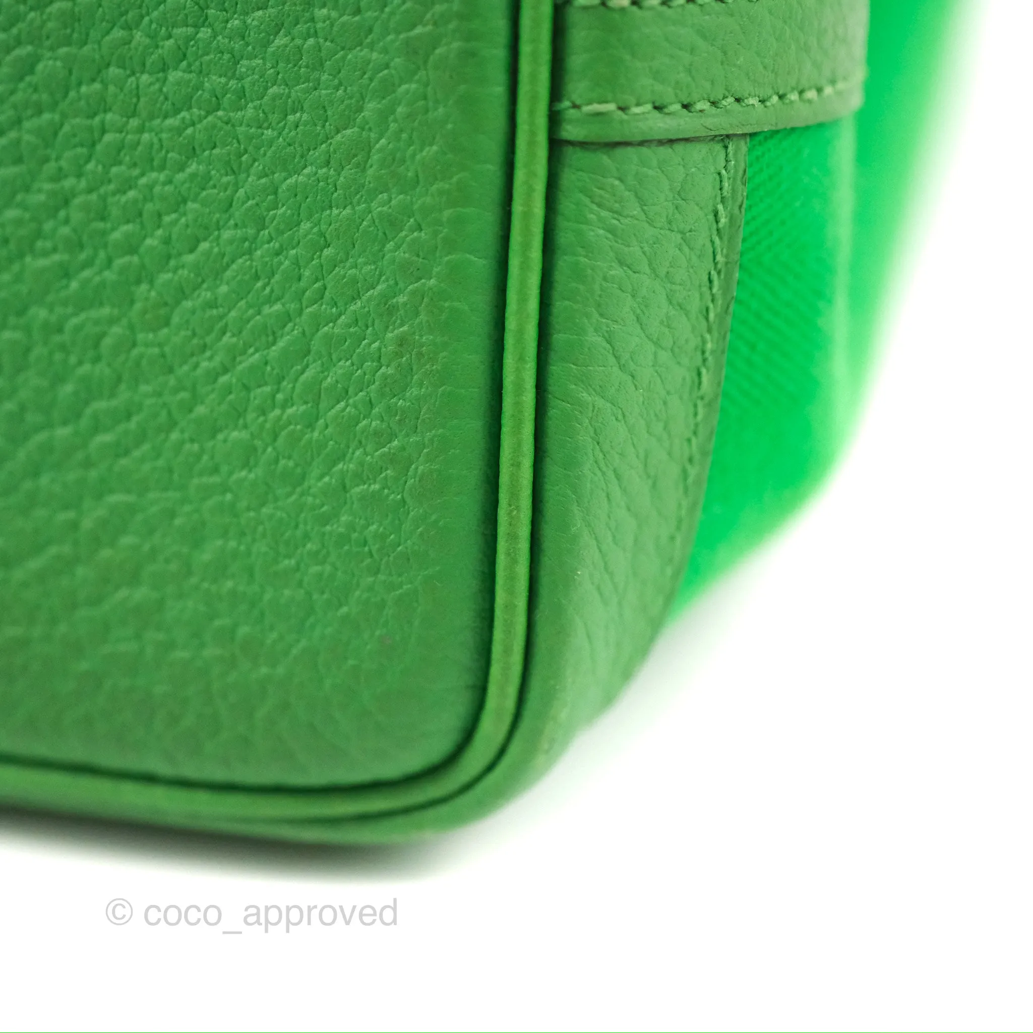 Hermes Garden Party 30 Bamboo Negonda Canvas