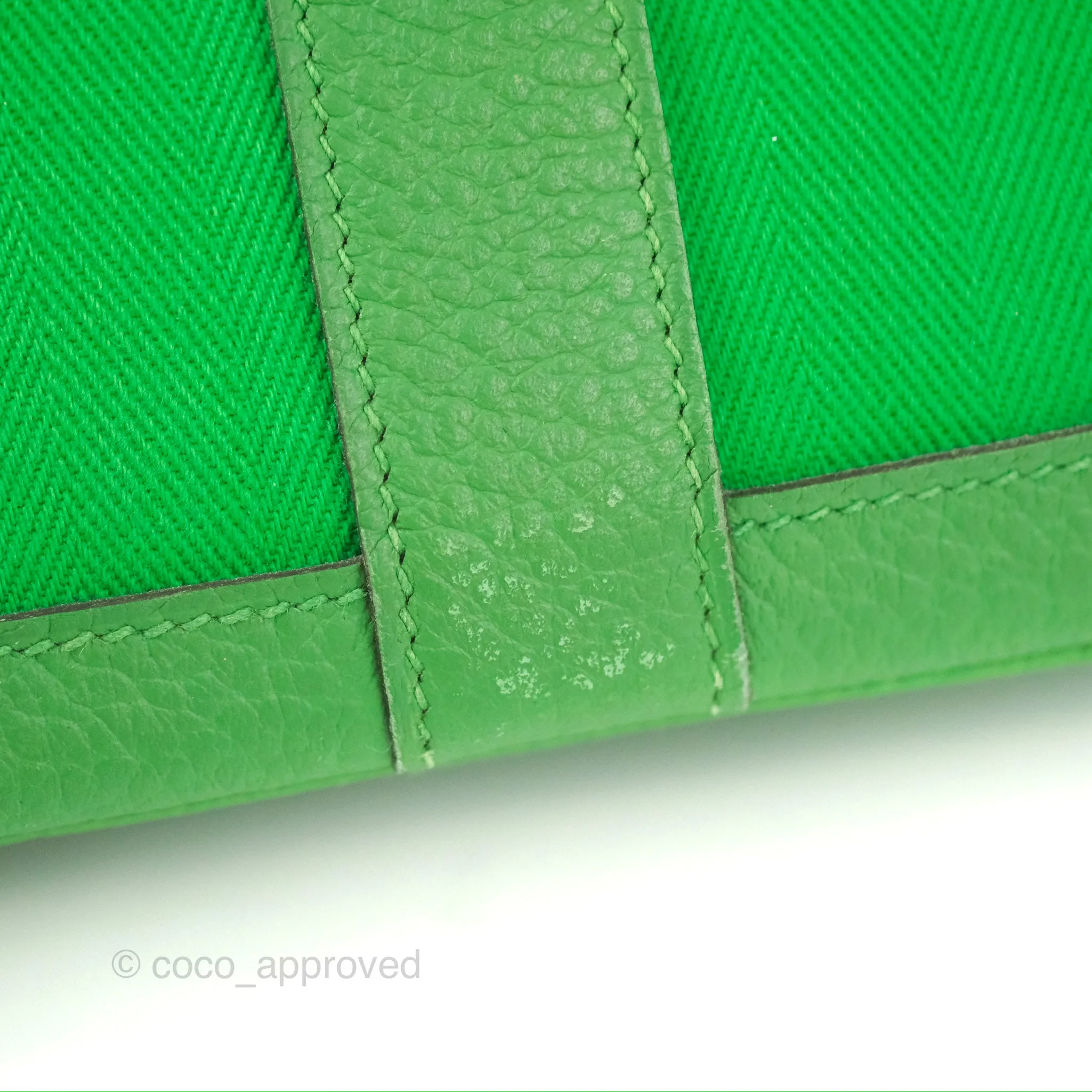 Hermes Garden Party 30 Bamboo Negonda Canvas