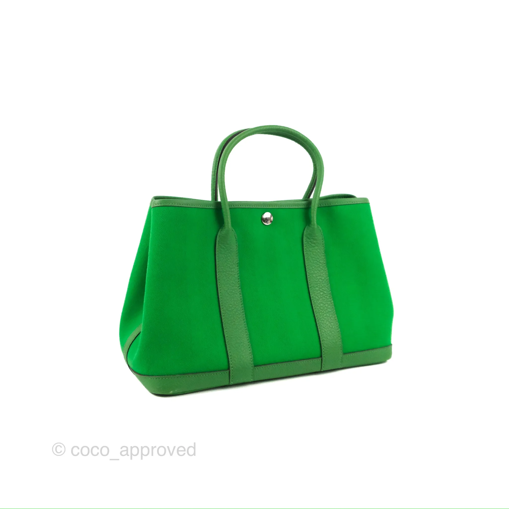 Hermes Garden Party 30 Bamboo Negonda Canvas