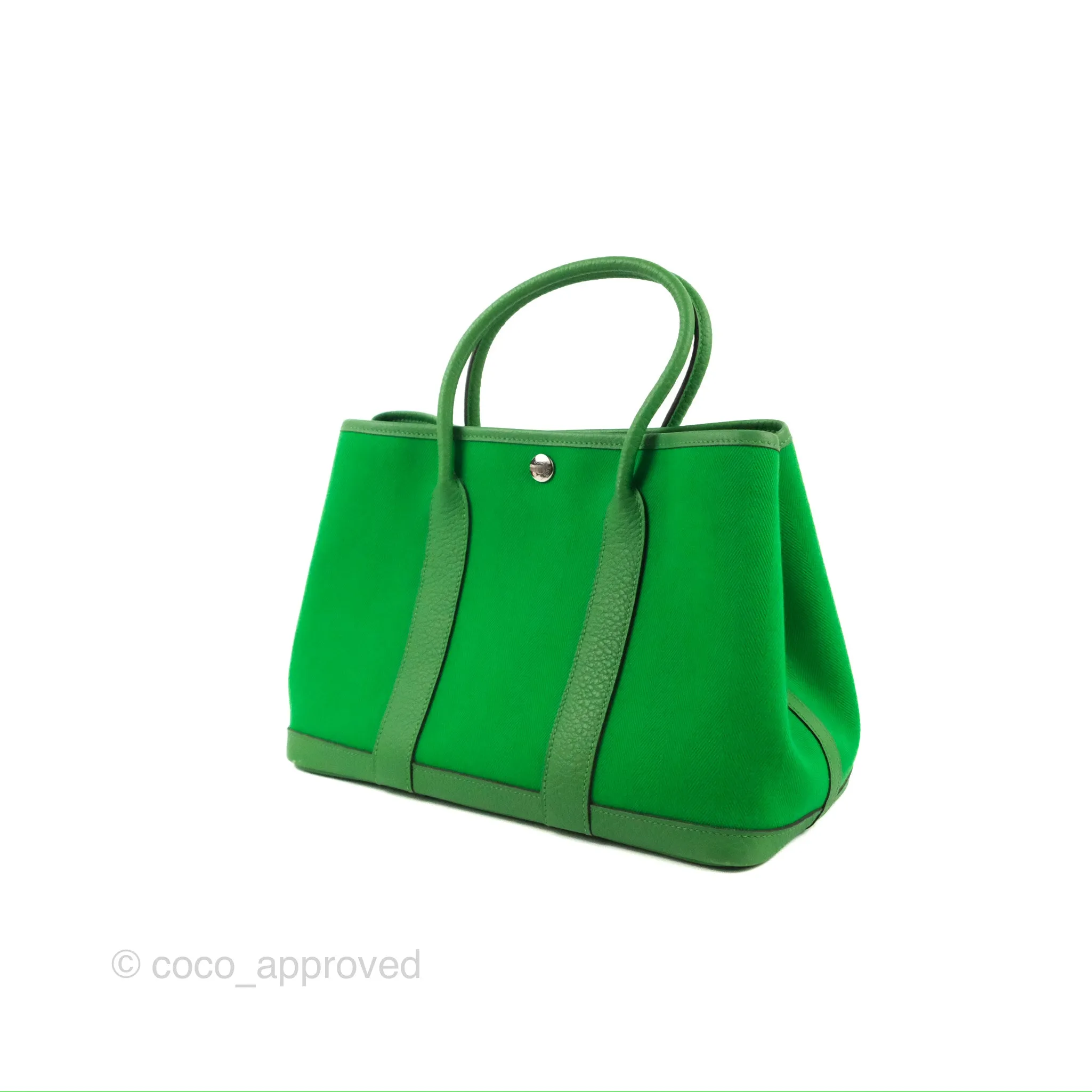 Hermes Garden Party 30 Bamboo Negonda Canvas