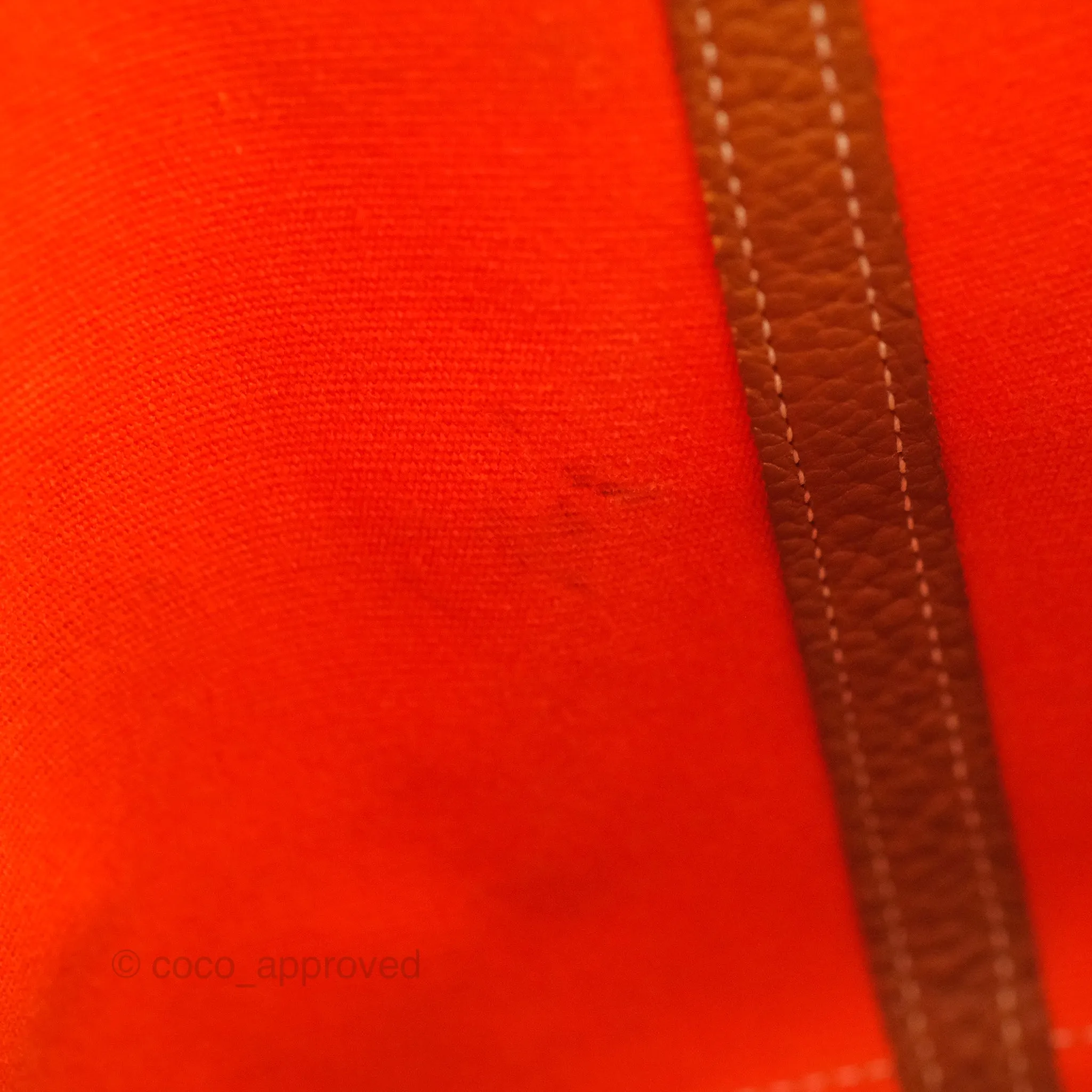 Hermes Garden Party 36 Fabric & Tan Clemence