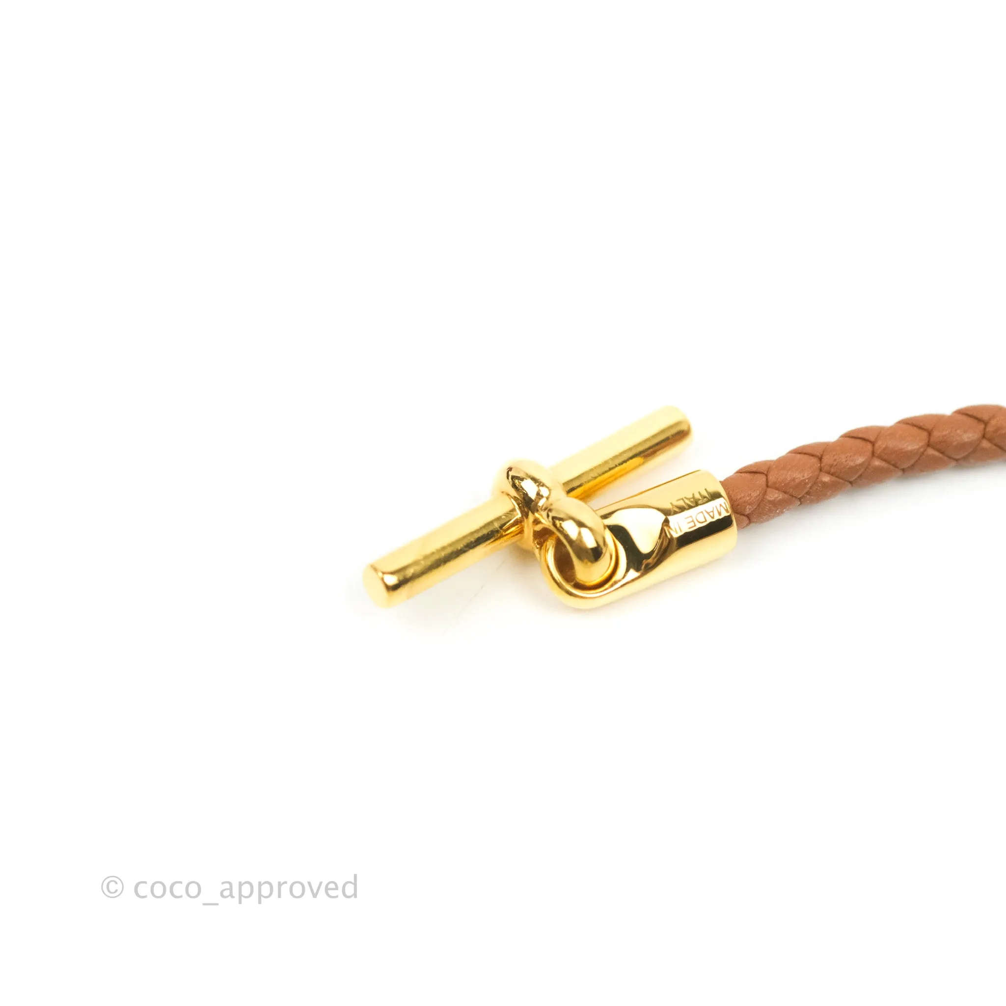 Hermes Glenan Bracelet Gold Swift