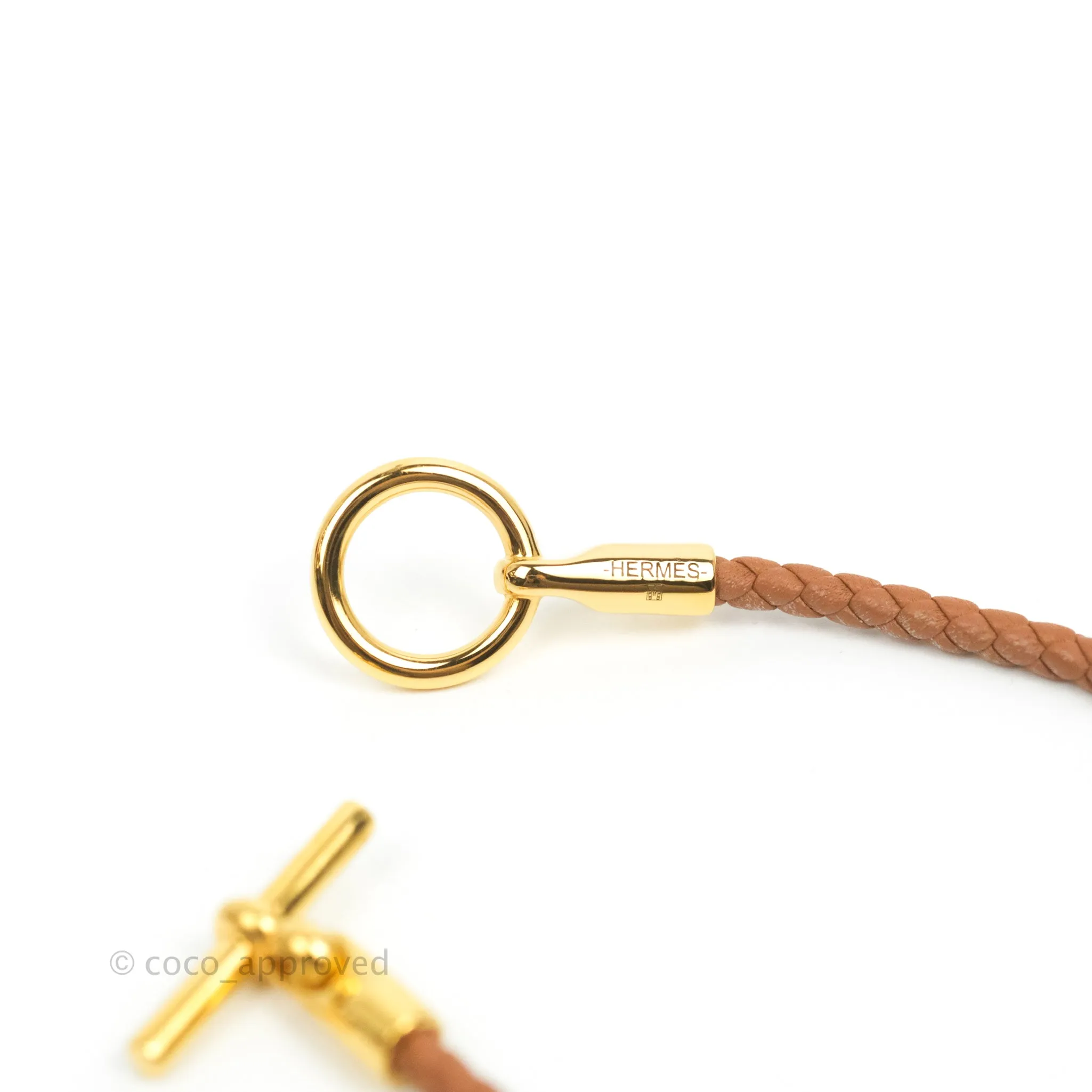 Hermes Glenan Bracelet Gold Swift