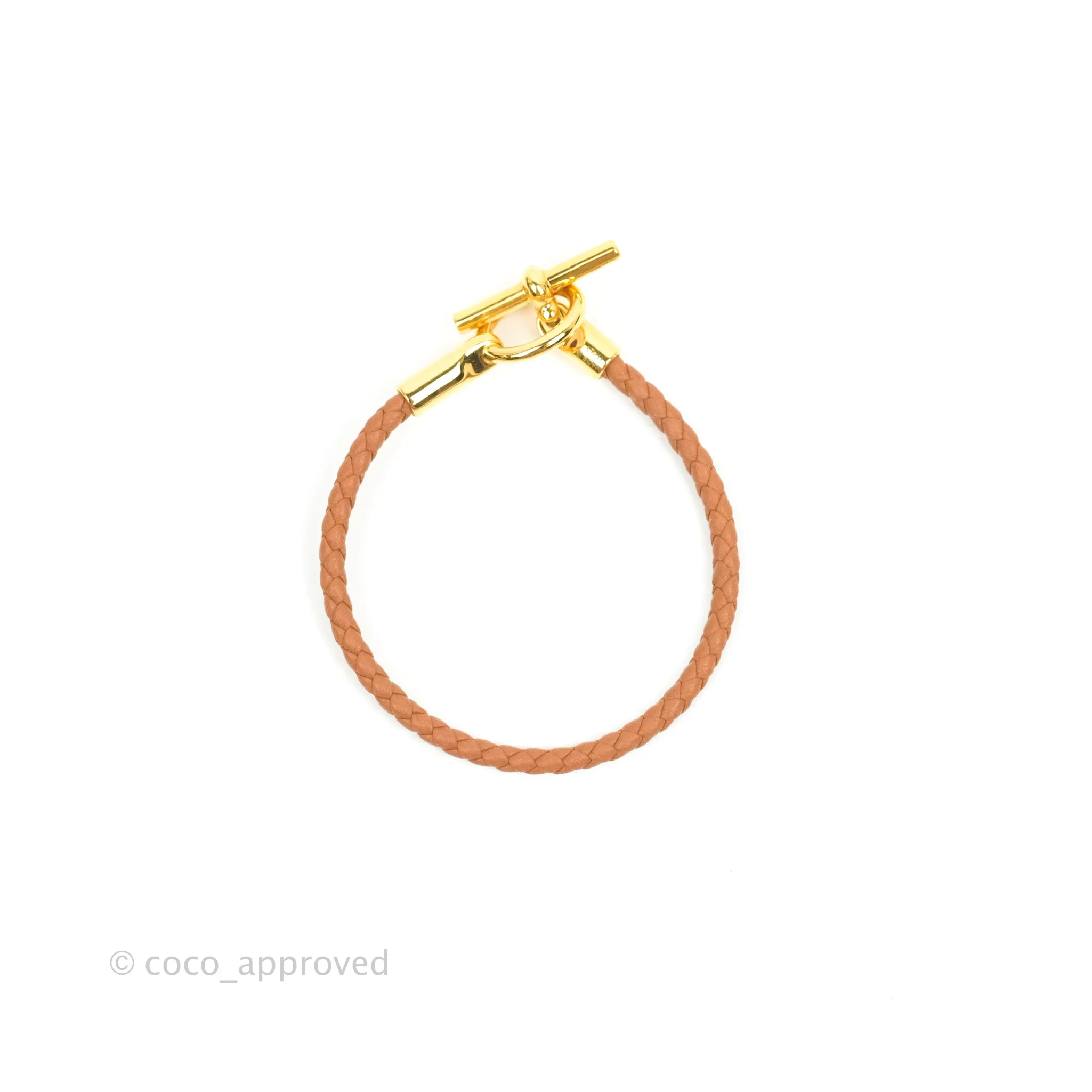 Hermes Glenan Bracelet Gold Swift