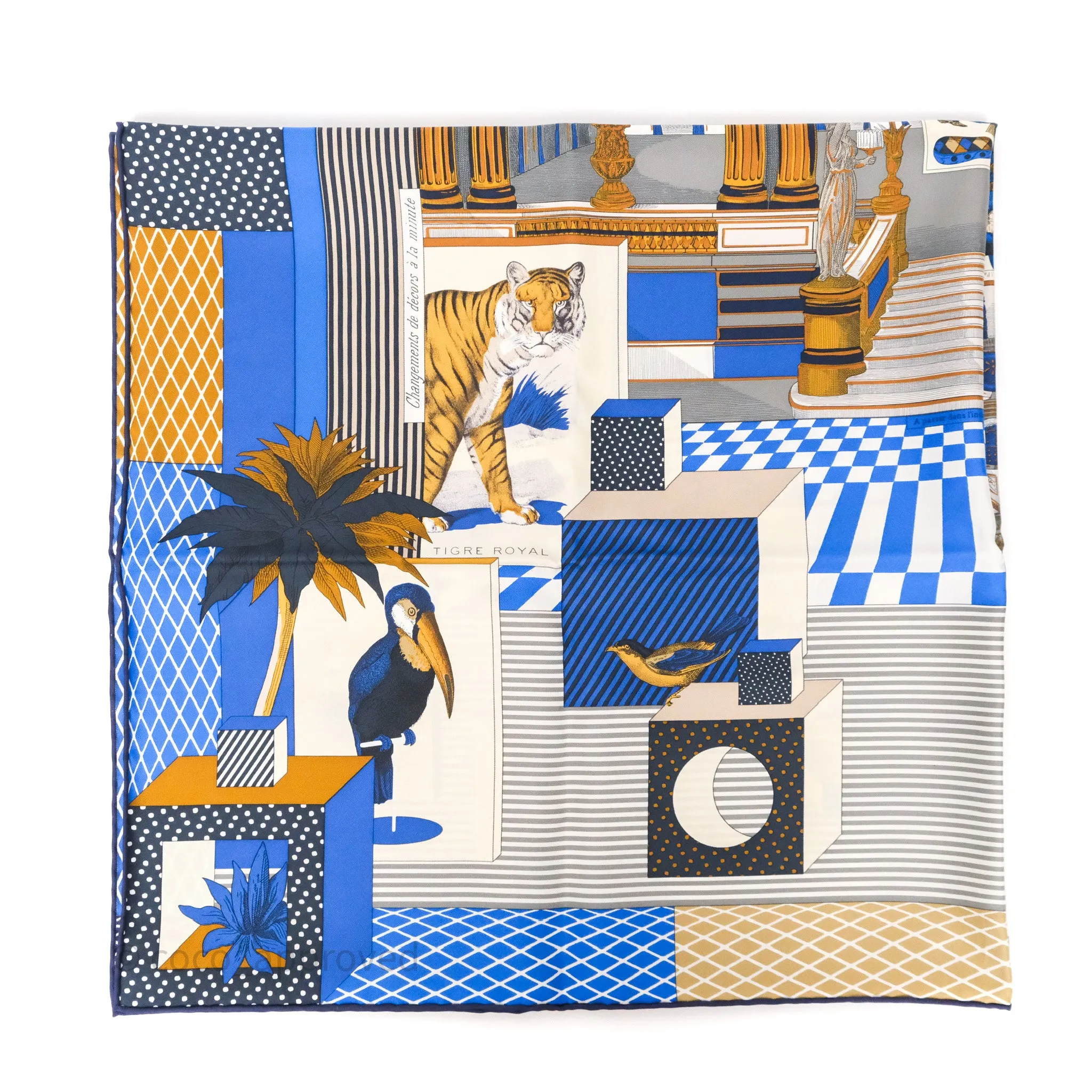 Hermes Grand Theatre Nouveau Silk Scarf 90