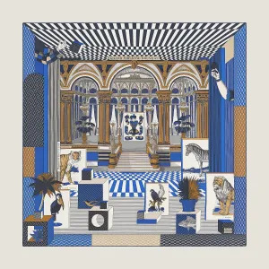 Hermes Grand Theatre Nouveau Silk Scarf 90