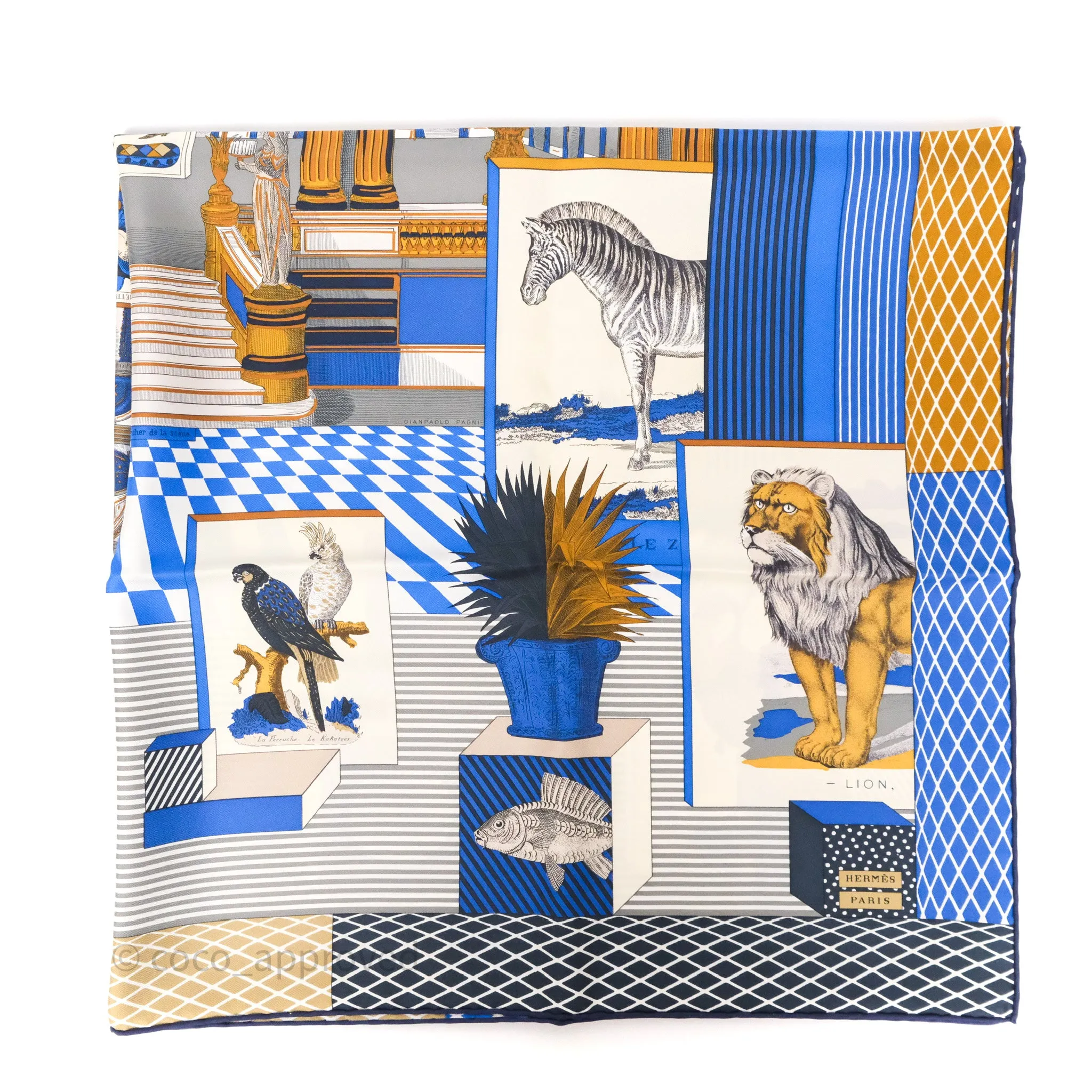 Hermes Grand Theatre Nouveau Silk Scarf 90