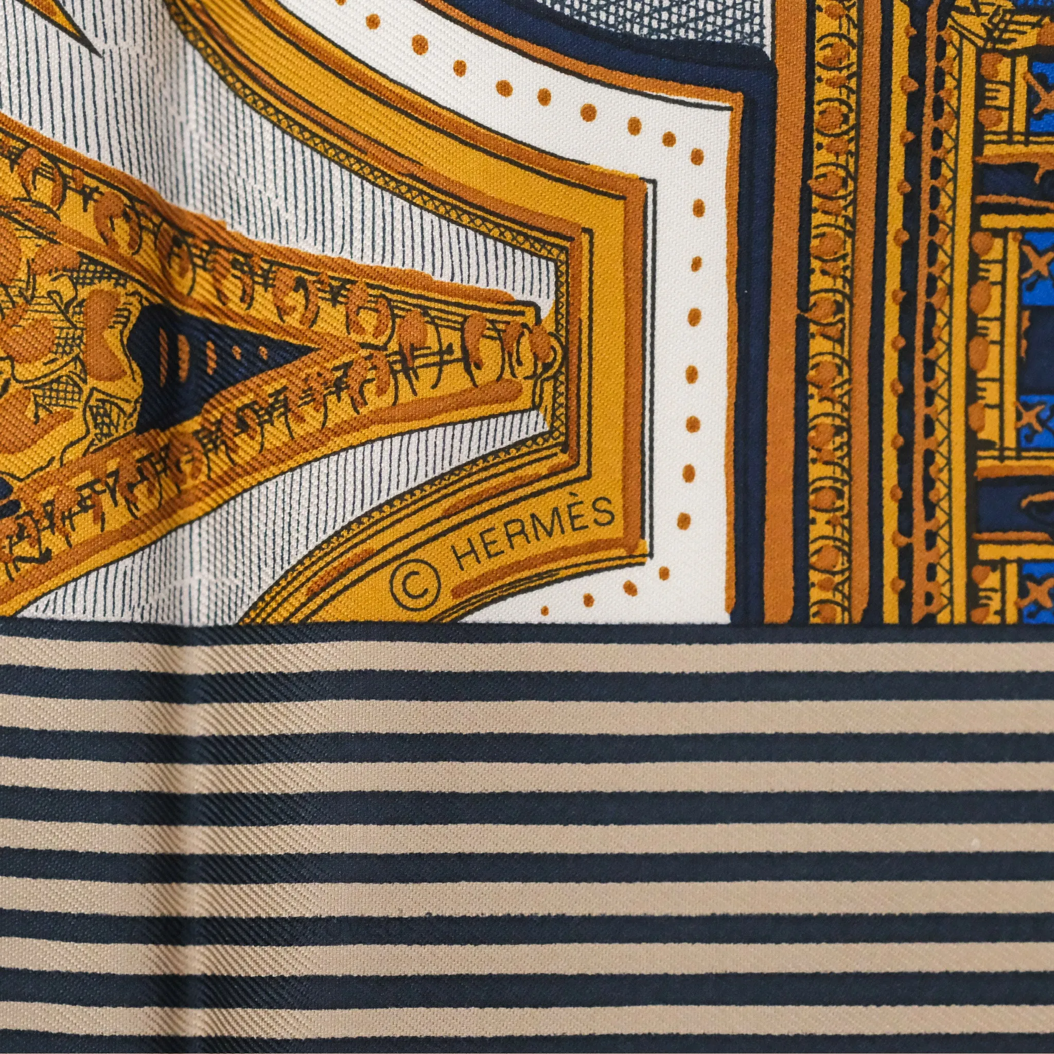 Hermes Grand Theatre Nouveau Silk Scarf 90
