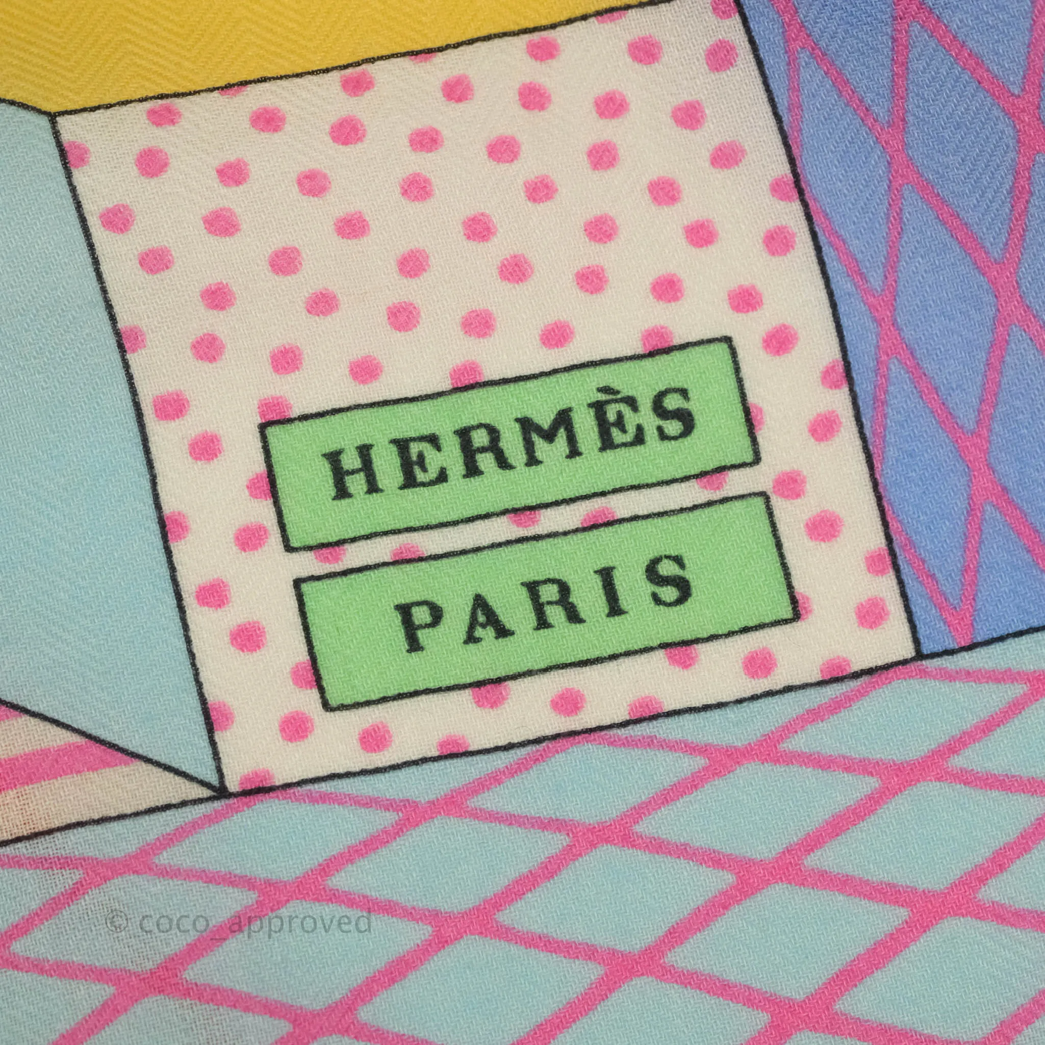 Hermes Grand Threatre Nouveau Shawl 140