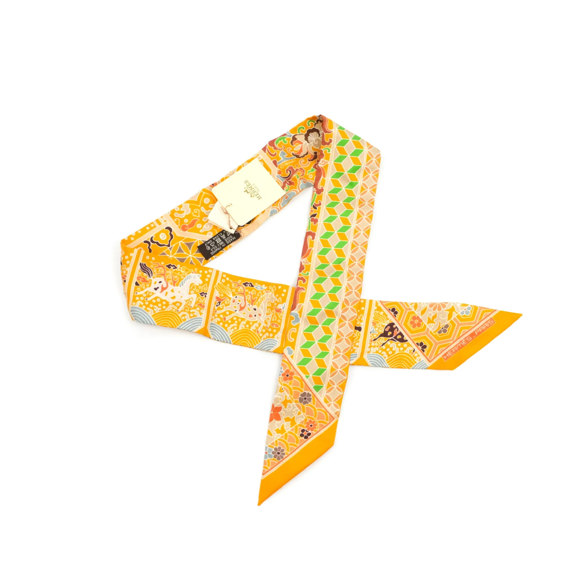 Hermes Imperiales Bouton Silk Twilly