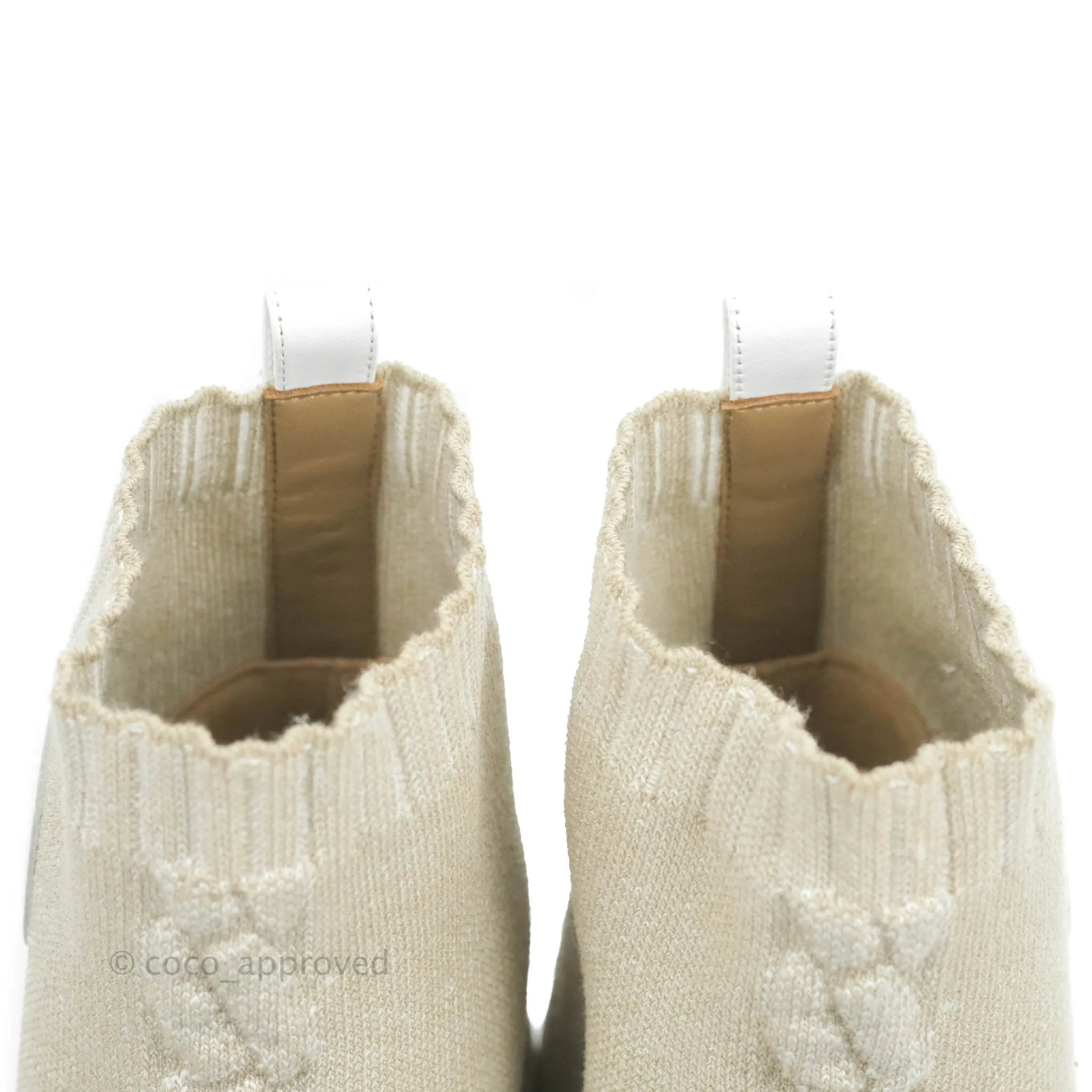 Hermes Knit Calfskin Volver 60 Ankle Boots