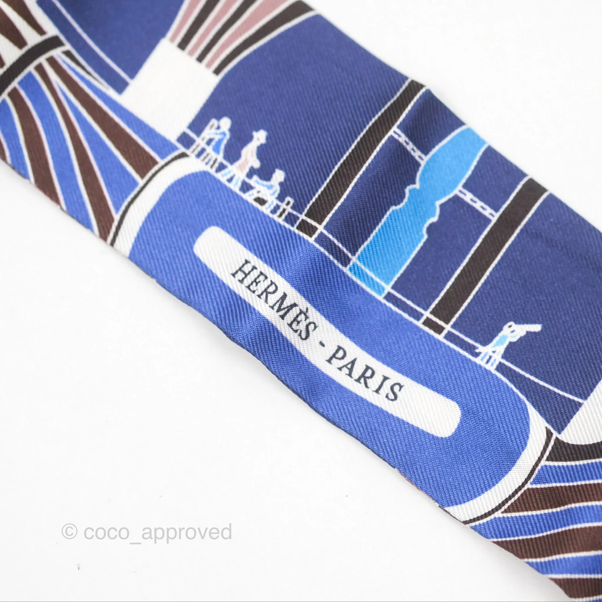 Hermes 'Les Folies du Ciel' Silk Twilly