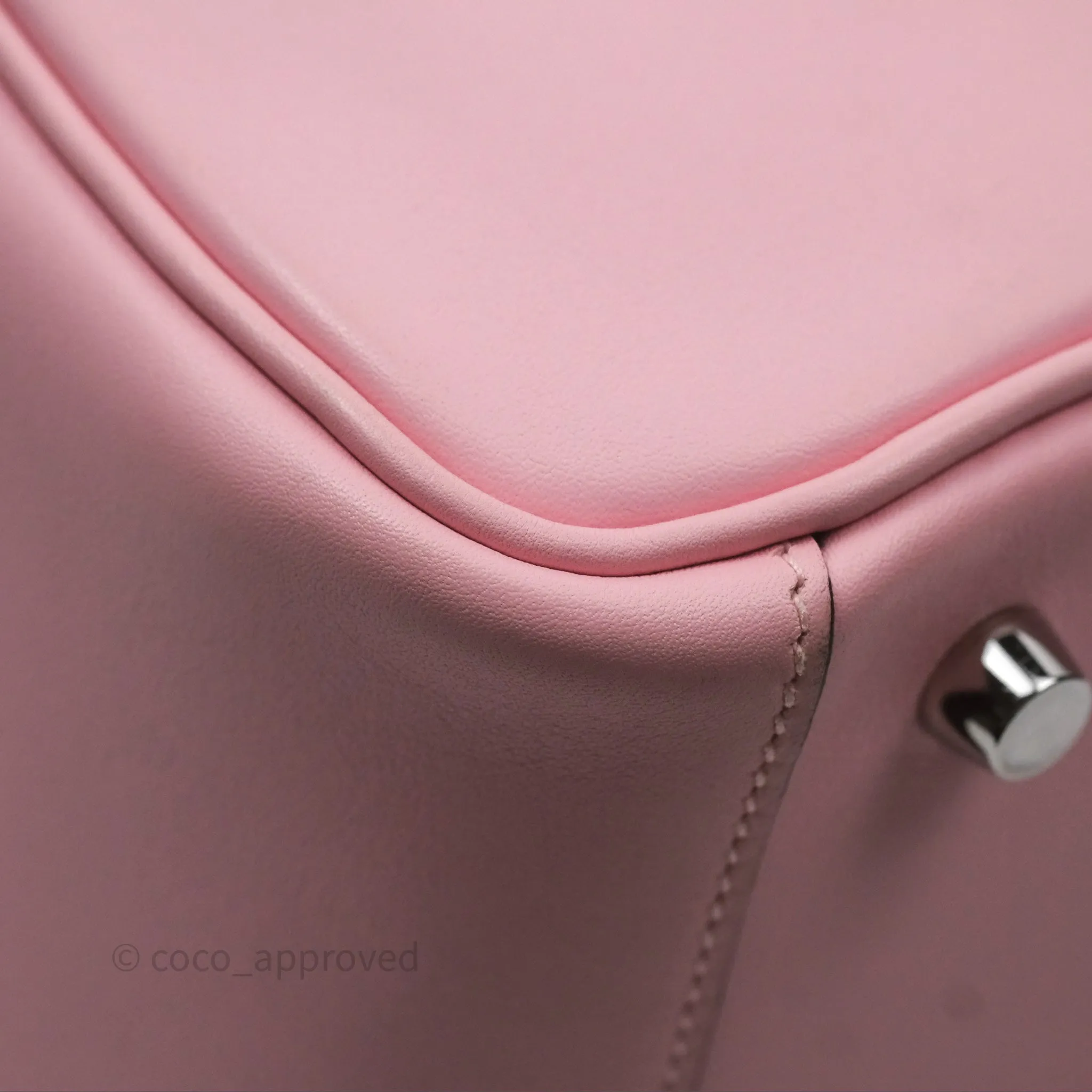 Hermes Lindy 26 Rose Sakura Pink 3Q Swift Palladium Hardware