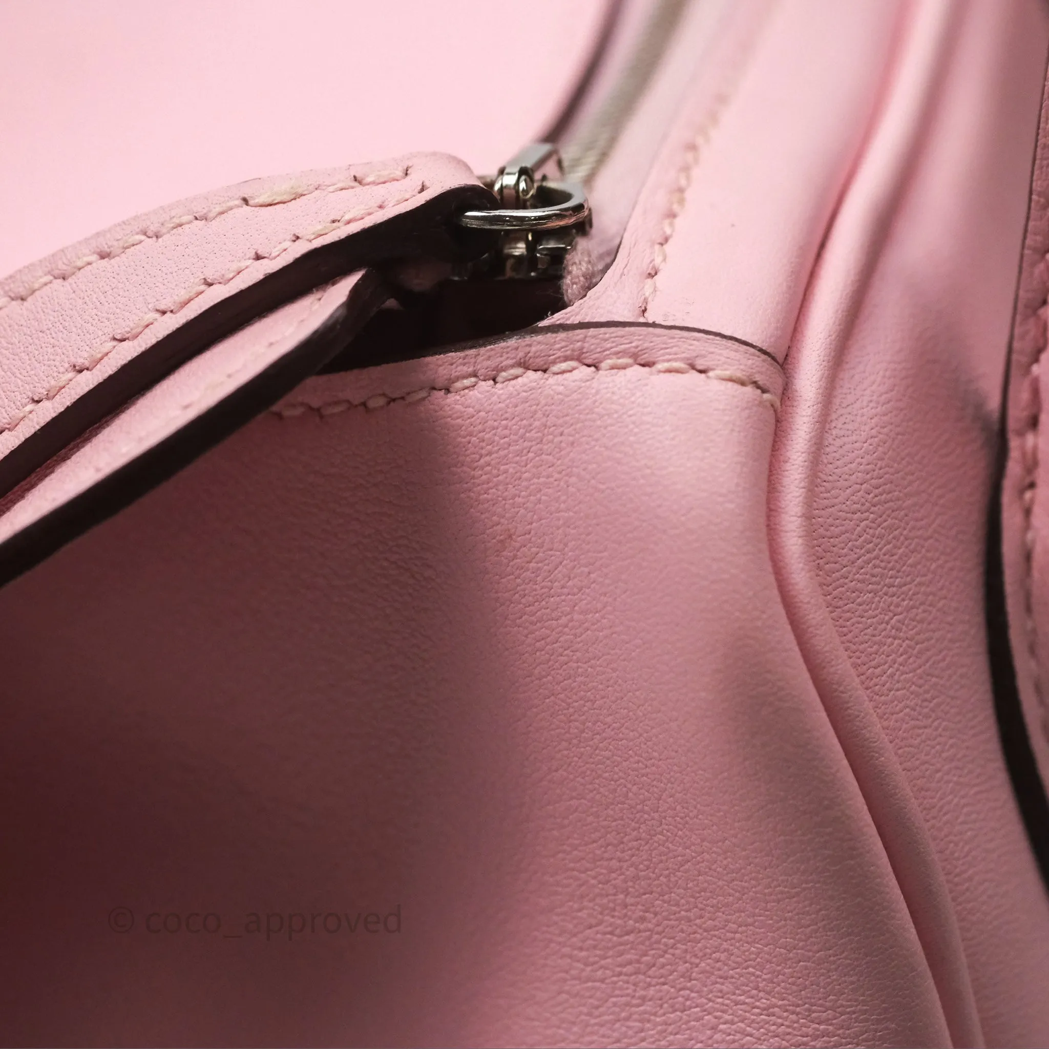 Hermes Lindy 26 Rose Sakura Pink 3Q Swift Palladium Hardware