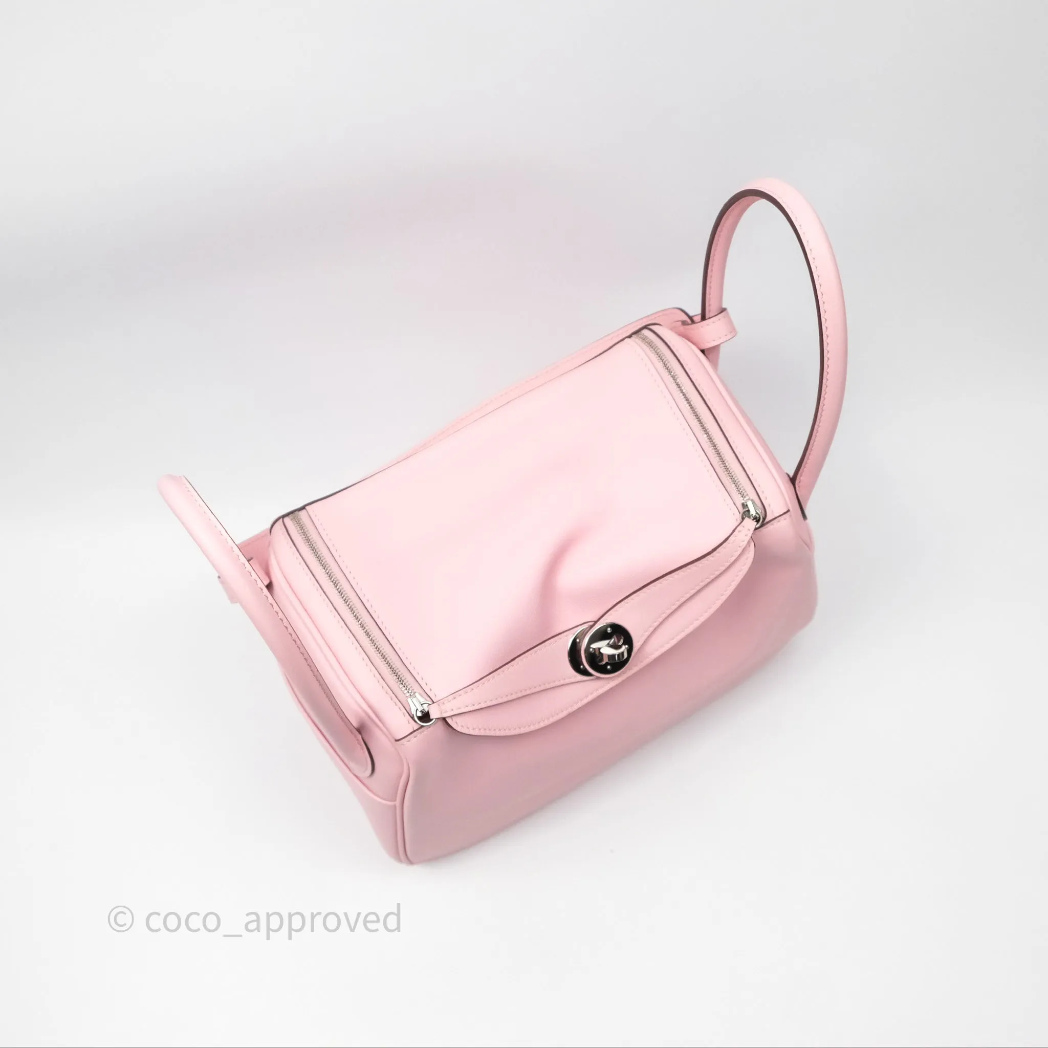 Hermes Lindy 26 Rose Sakura Pink 3Q Swift Palladium Hardware