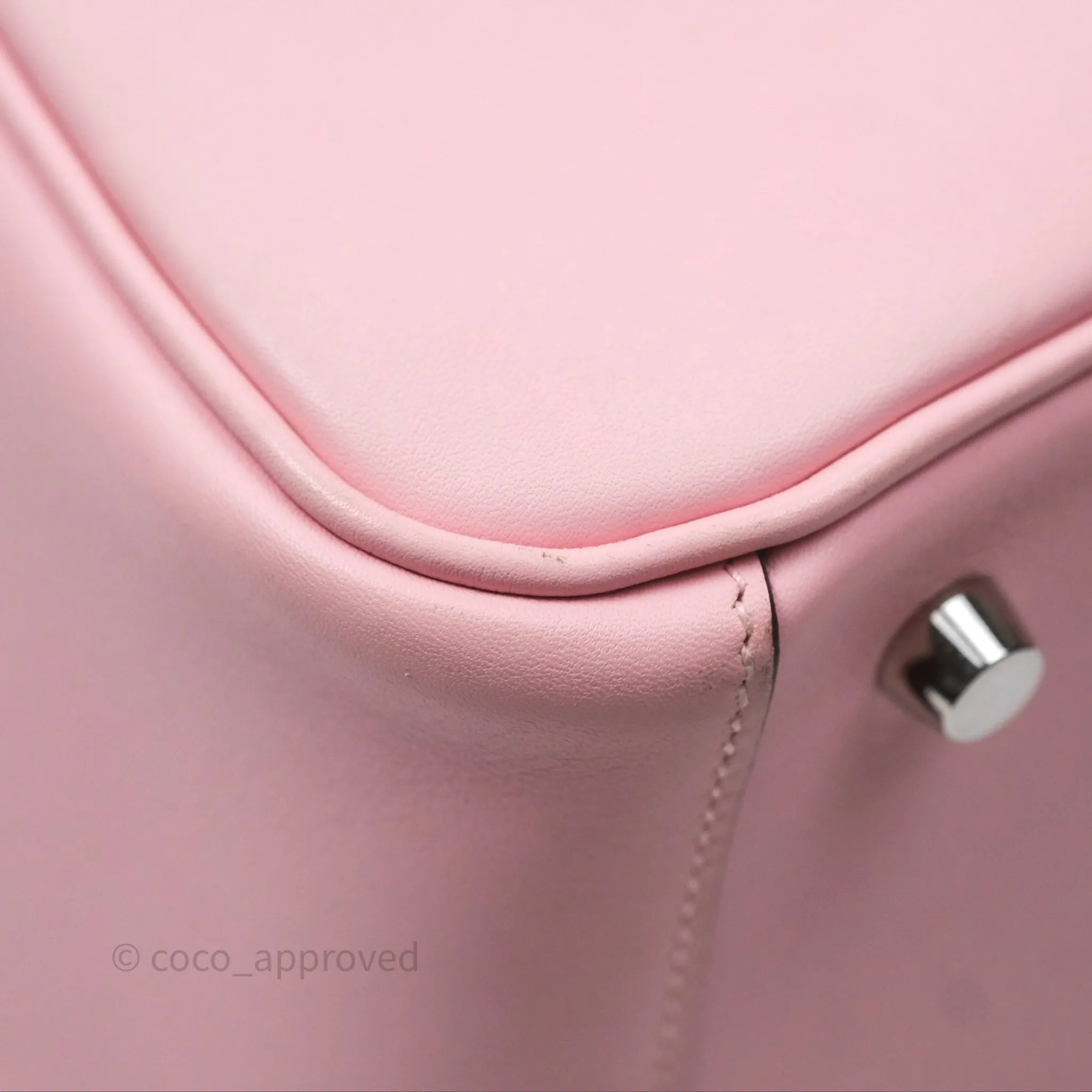 Hermes Lindy 26 Rose Sakura Pink 3Q Swift Palladium Hardware