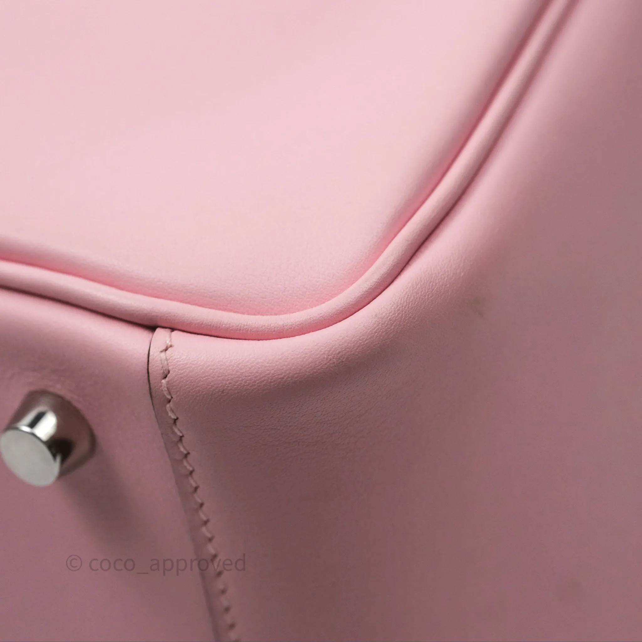 Hermes Lindy 26 Rose Sakura Pink 3Q Swift Palladium Hardware