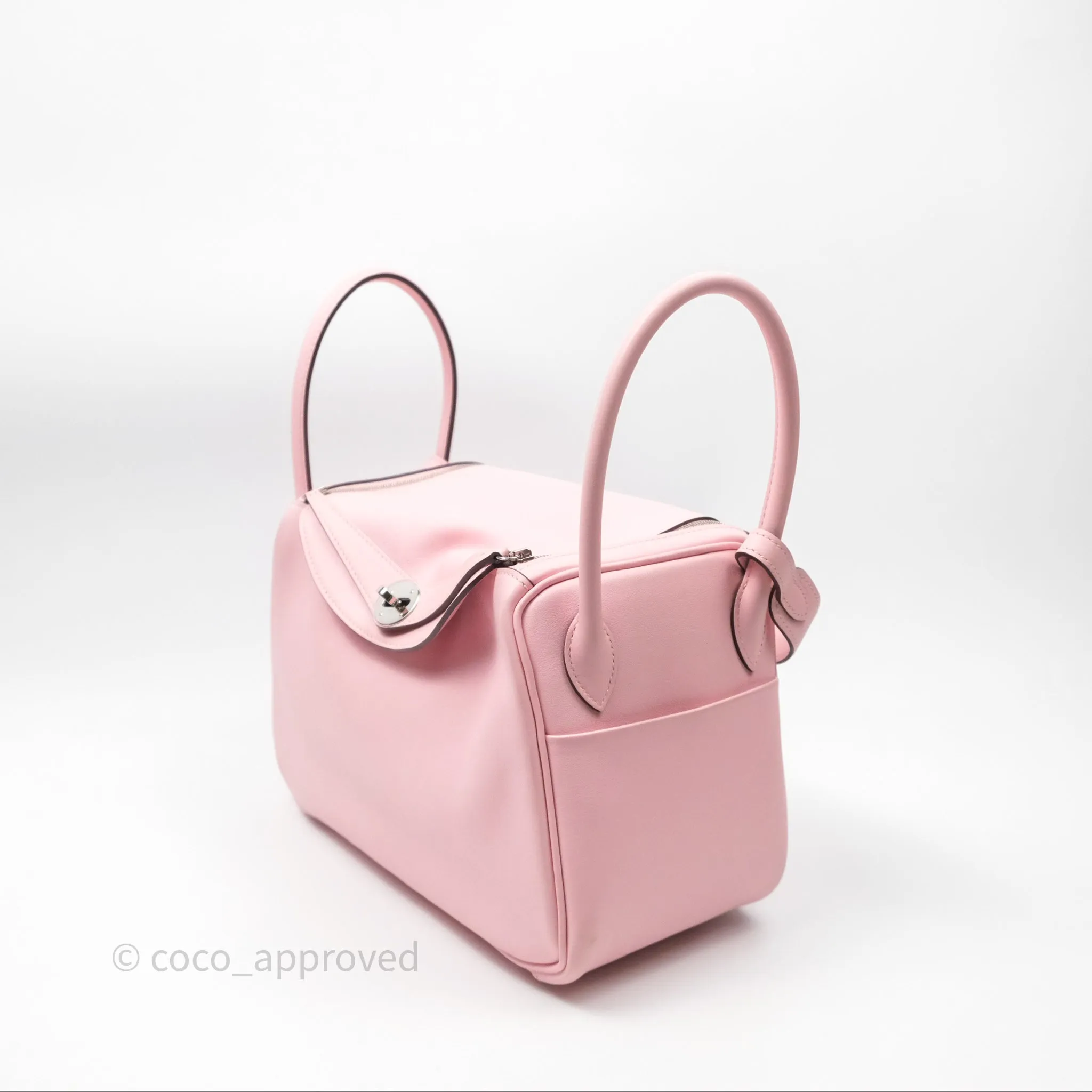 Hermes Lindy 26 Rose Sakura Pink 3Q Swift Palladium Hardware