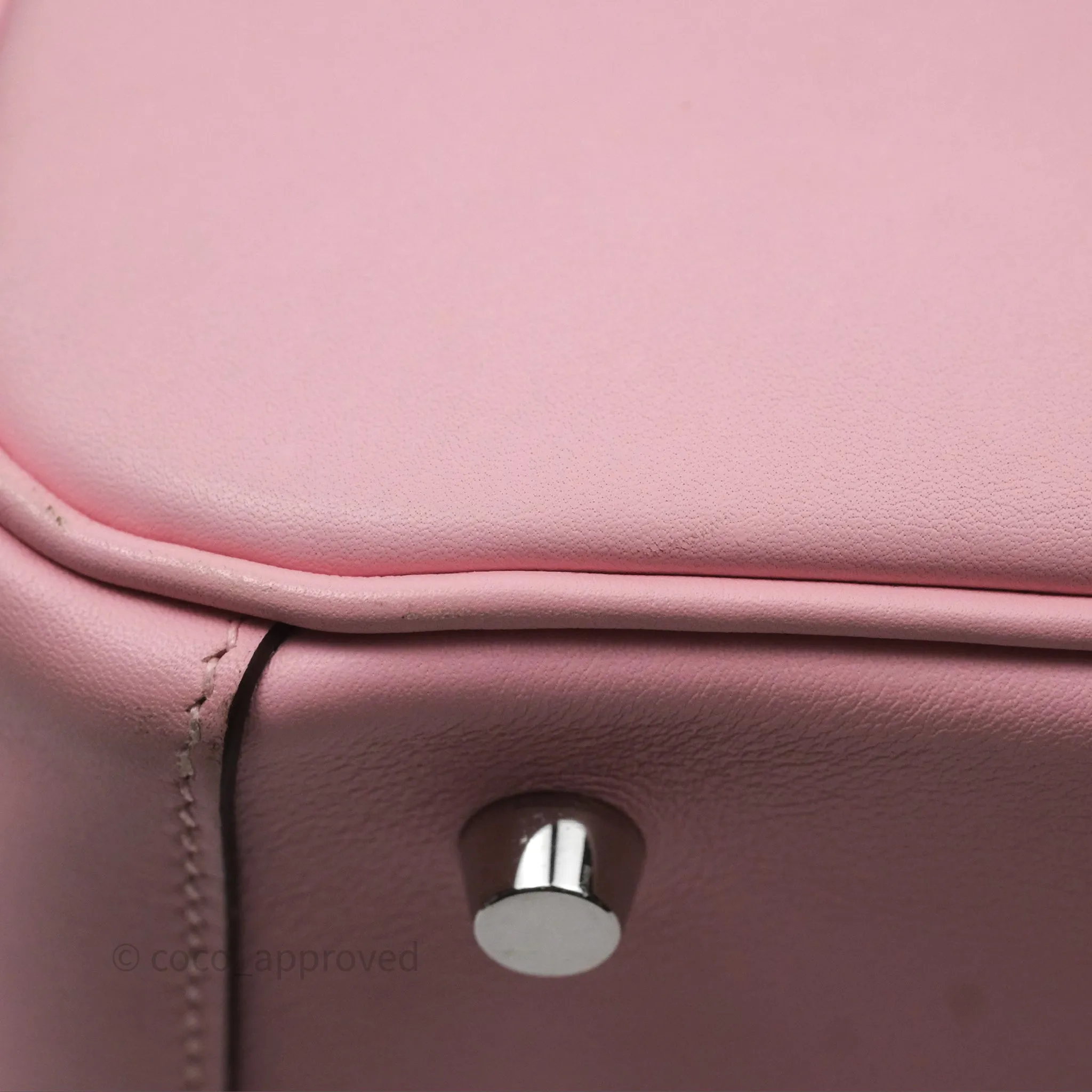 Hermes Lindy 26 Rose Sakura Pink 3Q Swift Palladium Hardware