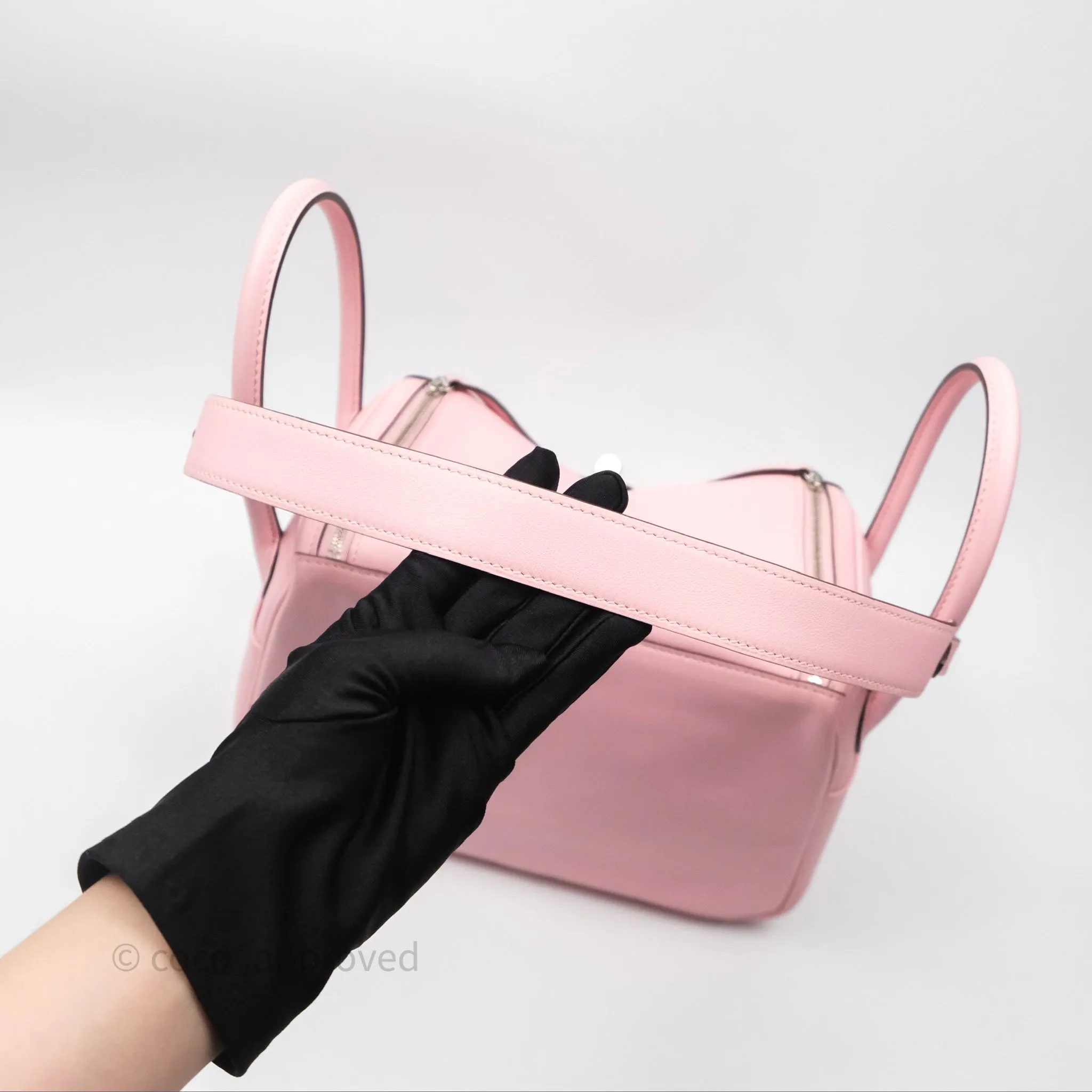 Hermes Lindy 26 Rose Sakura Pink 3Q Swift Palladium Hardware