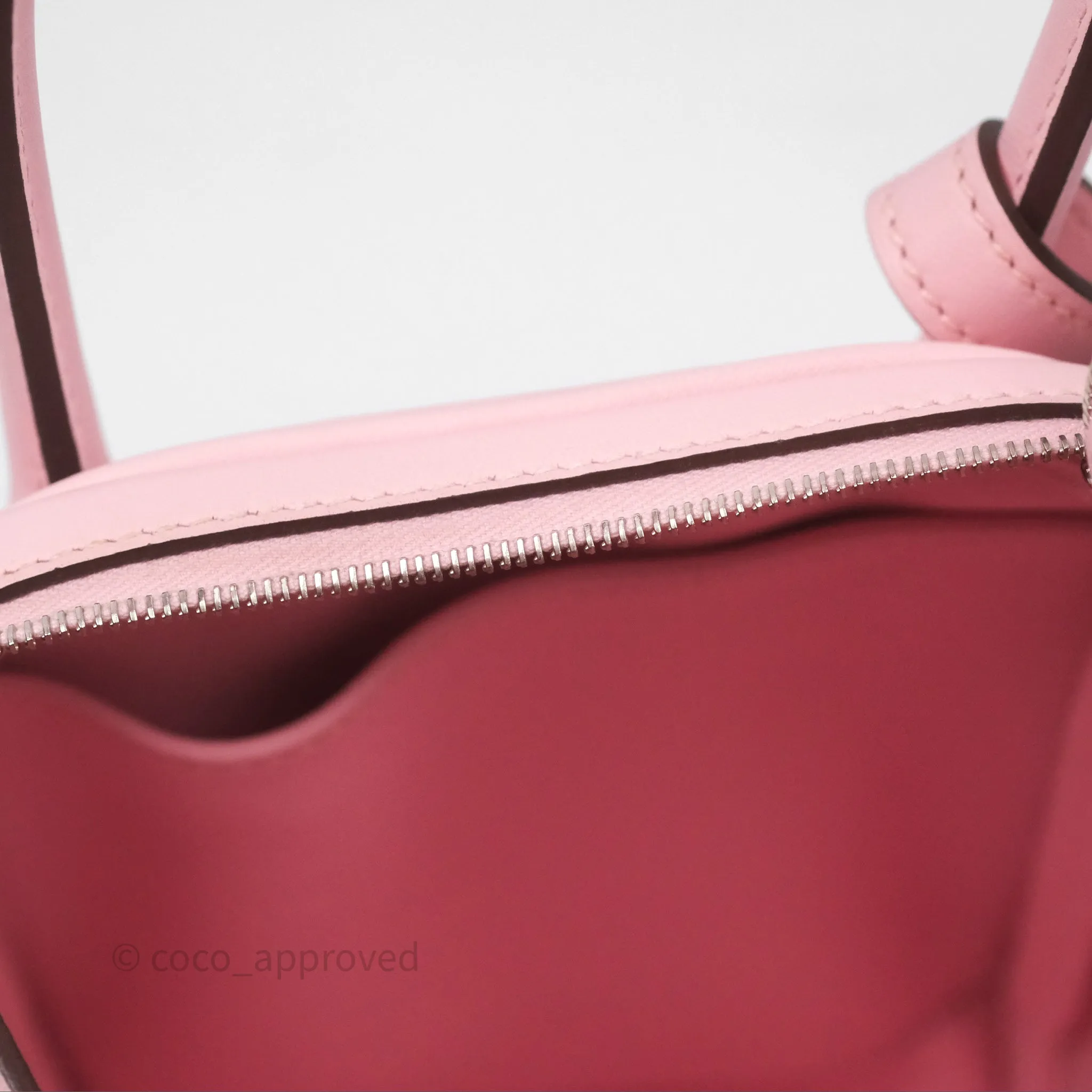 Hermes Lindy 26 Rose Sakura Pink 3Q Swift Palladium Hardware